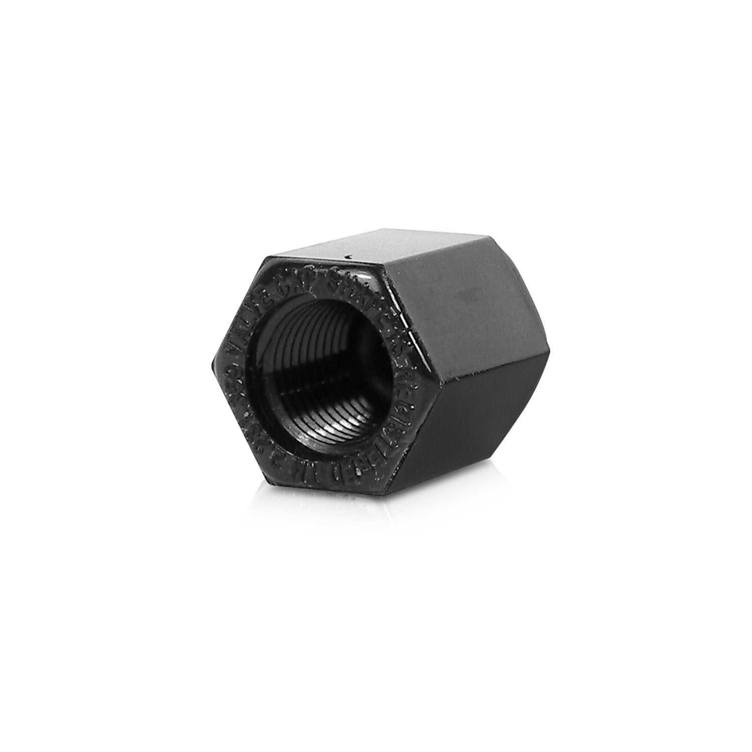 Dodge SRT Logo Tire Stem Valve Caps - Black - Model EL-5050585