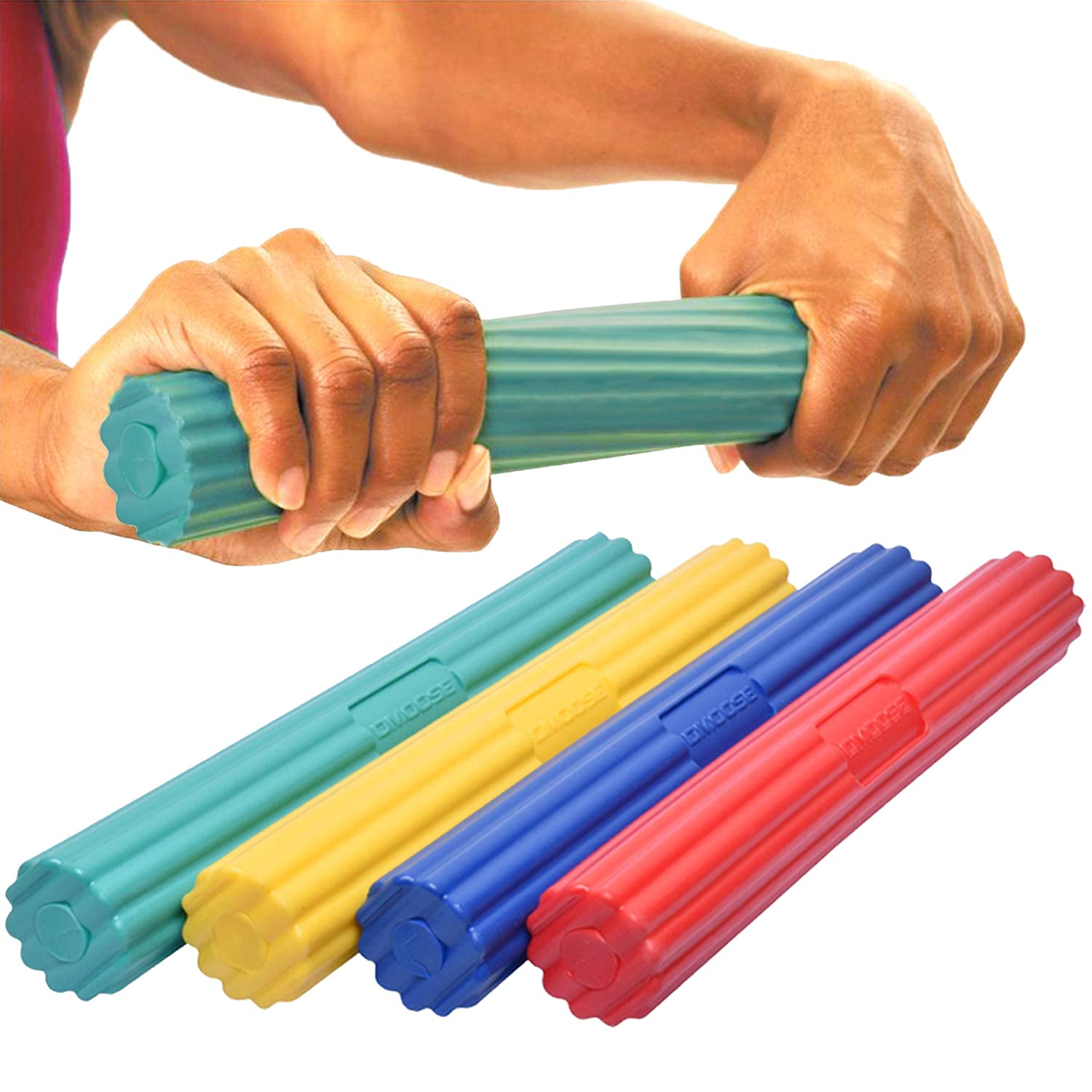 Dmoose Fitness Flex Bar (4 In 1-Yellow, Red, Green & Blue) -Like New