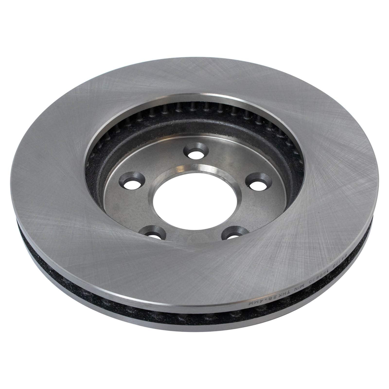 Trq Front Brake Pad & Rotor Kit Brake Pads Brake Rotor Ceramic Compatible With 2005-2010 Ford Mustang