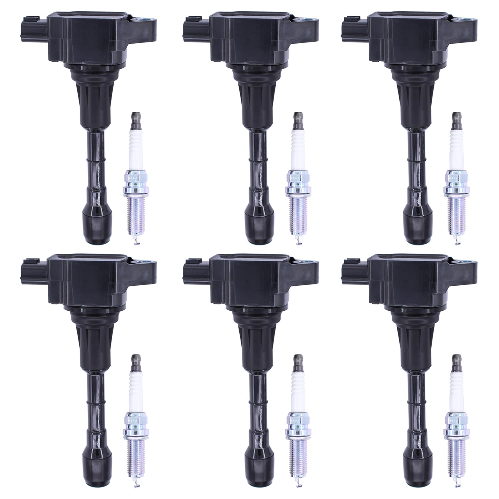 ApplianPar Ignition Coil and Spark Plug for Infiniti EX35 EX37 FX37 FX50 G37 M37 M56 Q40 Q50 Q60 Q70 Q70L QX50 QX70 3.5 3.7 V6