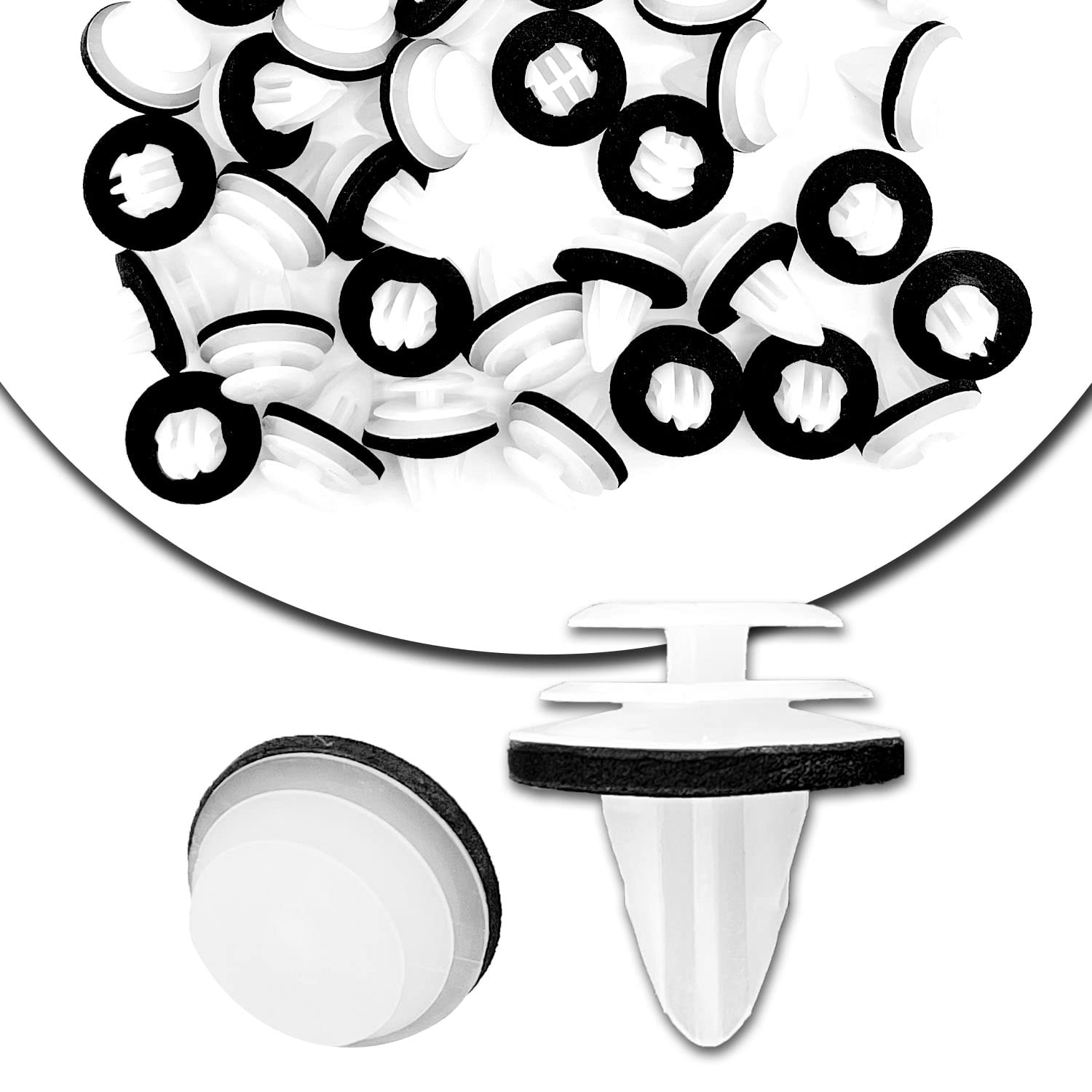 Gistilli 50PCS Door Trim Panel Retainers Clips Compatible with Toyota Camry Tacoma Tundra Sienna Corolla RAV4 Lexus ES350 GX470 