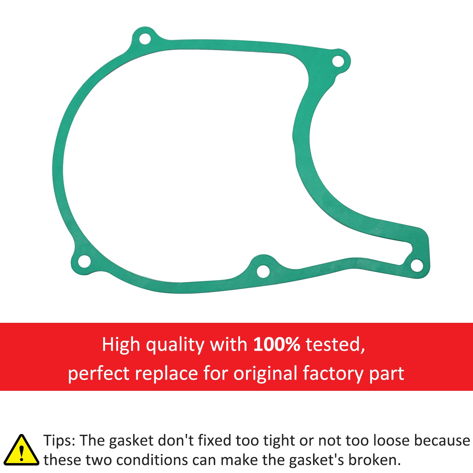 Left Crankcase Cover Gasket for Honda CRF100 CRF 80 CRF100F CRF80F 2004-2013, Stator Flywheel Cover and Gasket MPN# 11341-GN1-A8