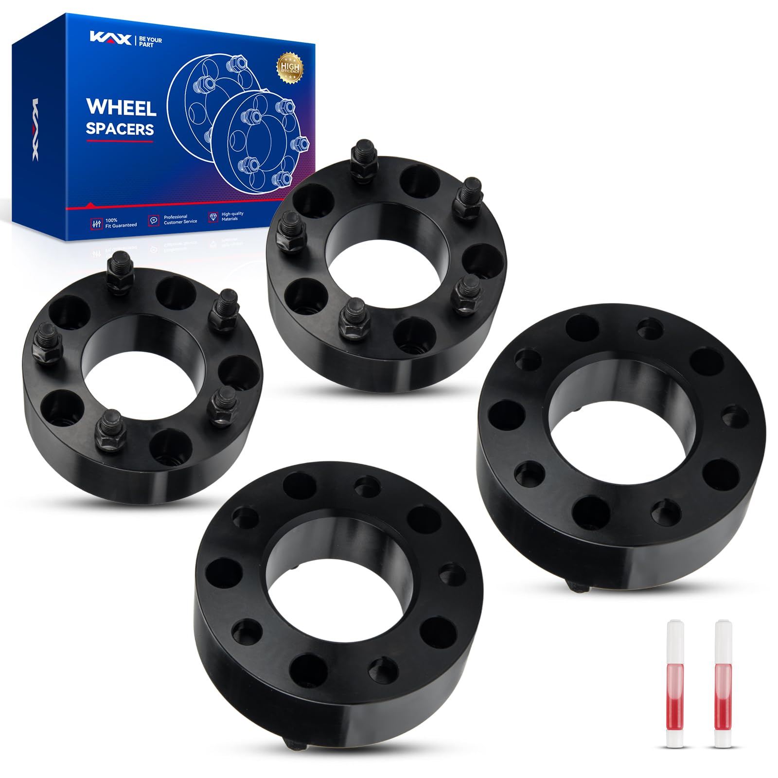 Kax 5X135 Wheel Spacers,2 Inch 5 Lug Centric Wheel Spacers Fit For F-15-0, Expedition With M14X2 Studs 87.1Mm Hub Bore,4Pcs