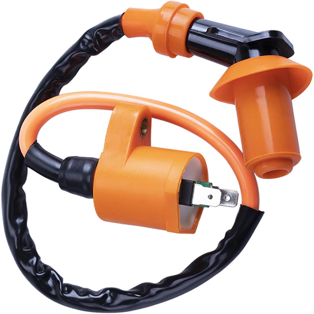 Cncmotok High Performance Racing Ignition Coil Electrode Spark Plug For Chinese 50Cc 125Cc 150Cc Gy6 Moped Scooter Atv Go Kart
