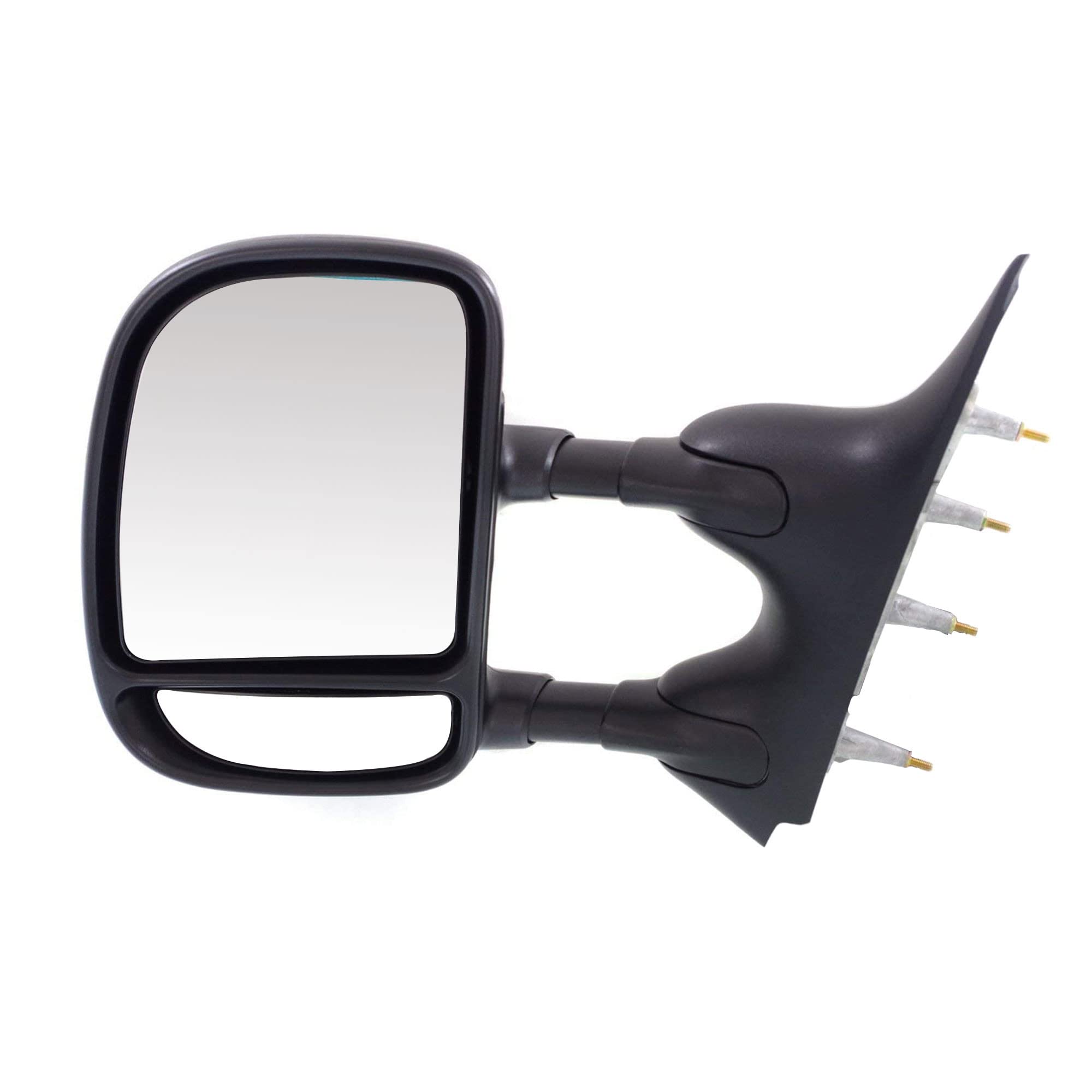 PartsFlow Manual Left Driver Side Door Mirror For 2002-2016 Ford E-350 Super Duty/E-150/E-250/Econoline Van/Econoline/E-150 Club