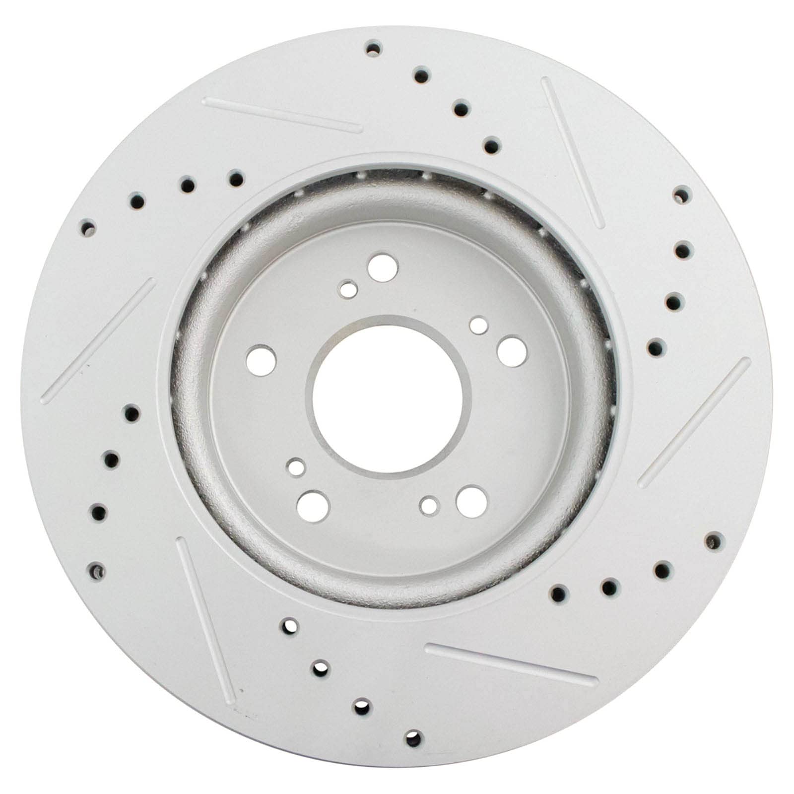 Trq Front Performance Brake Rotors Set Premium G-Coated Cross Drilled & Slotted Compatible With 2007-2012 Acura Rdx 2010-2011 Ho