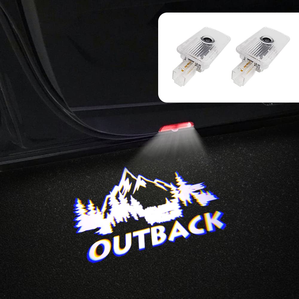 2 Pcs Non-Fading Led Car Door Logo Lights Courtesy Projector Laser Welcome Light Ghost Shadow Outback Accessories Puddle Lamp Co