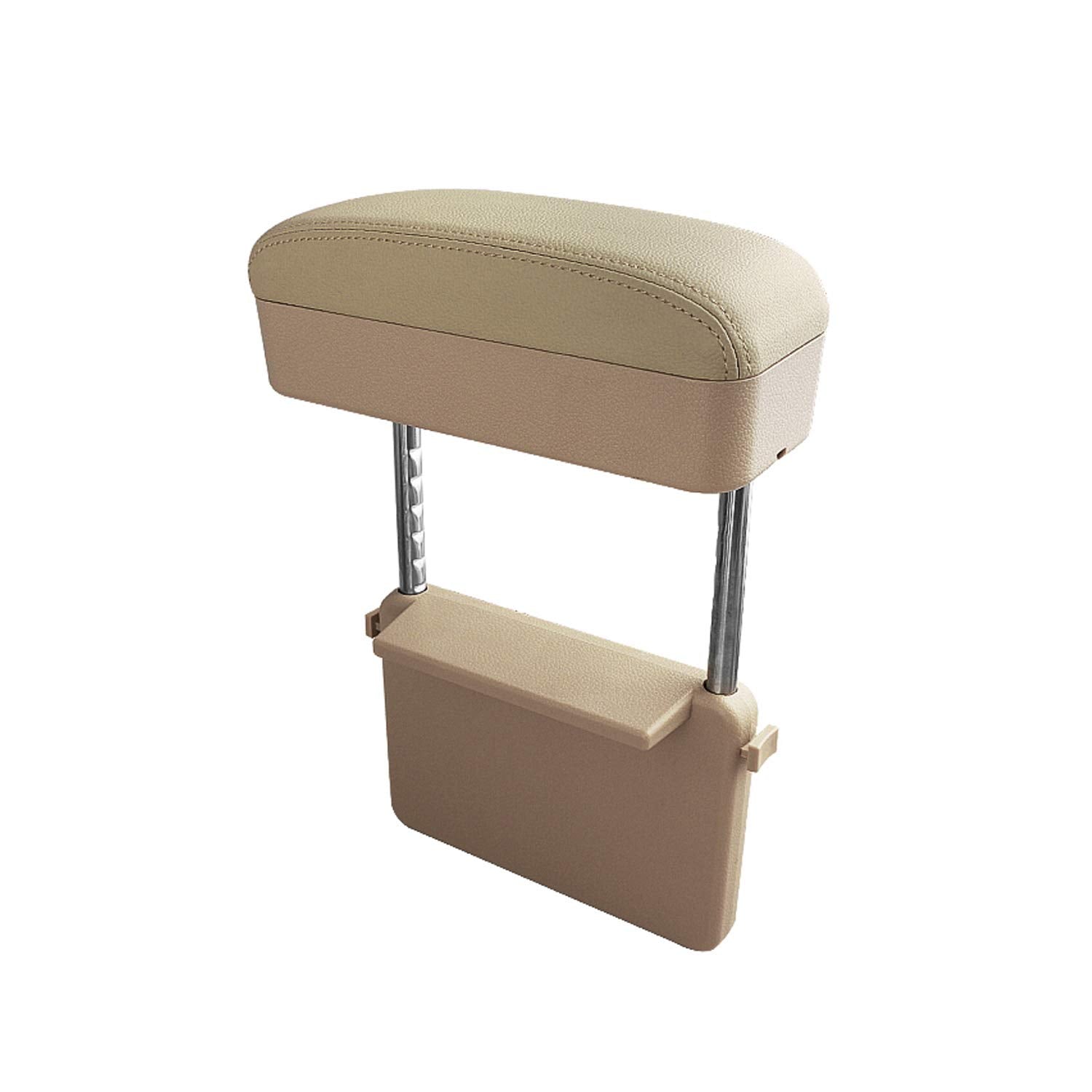 SKTU Auto Car Armrest Extender - Adjustable Comfort Pad, Universal Fit, Beige, Model BSTCTYFSX