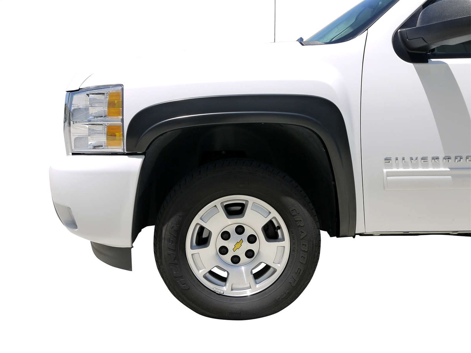 Egr 781504 Oem Look Fender Flare Set, Matte Black Finish, Compatible With Select Chevrolet Silverado Models