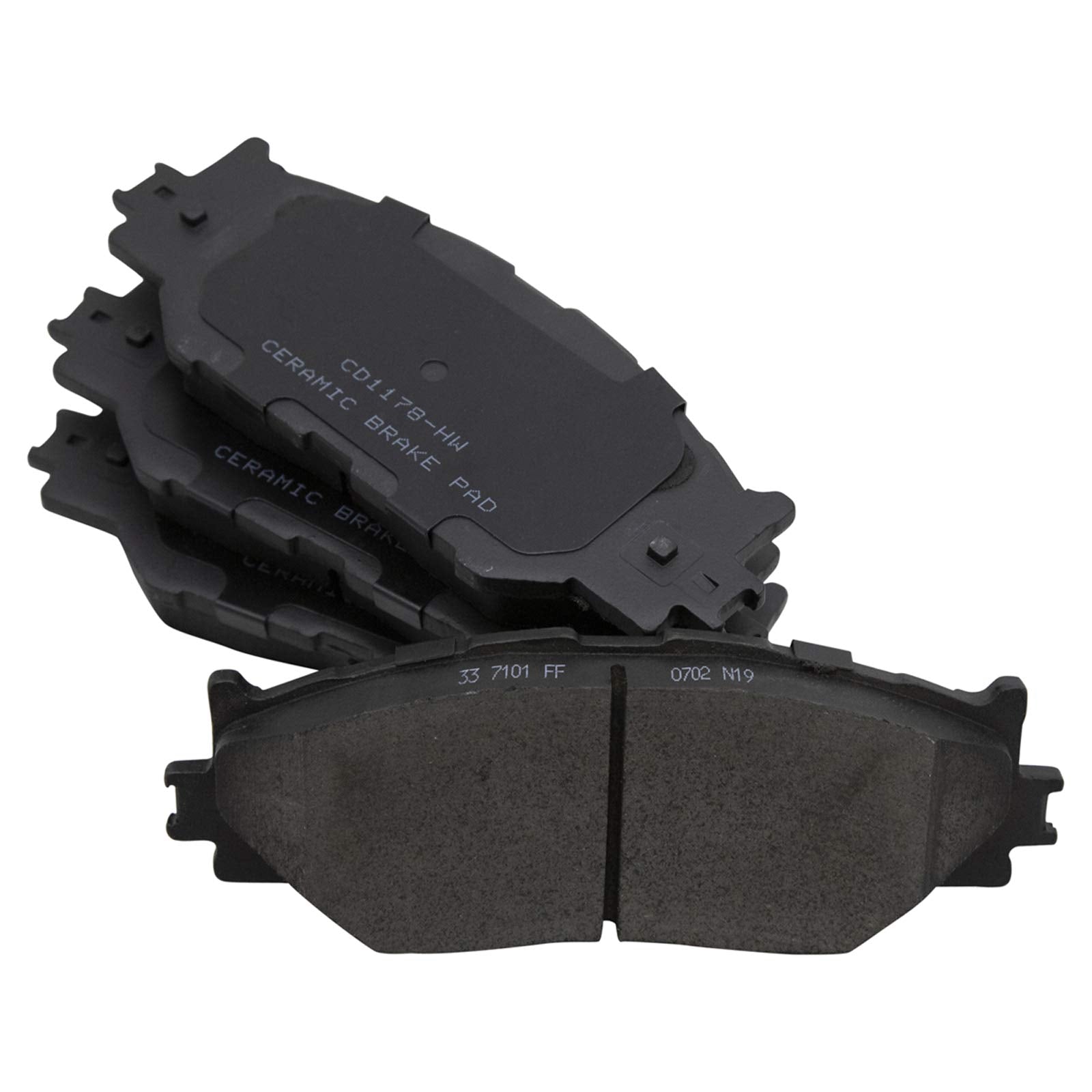 Trq Front And Rear Brake Pad & Rotor Kit Brake Pads Brake Rotor Ceramic Compatible With 2006-2008 Lexus Is250