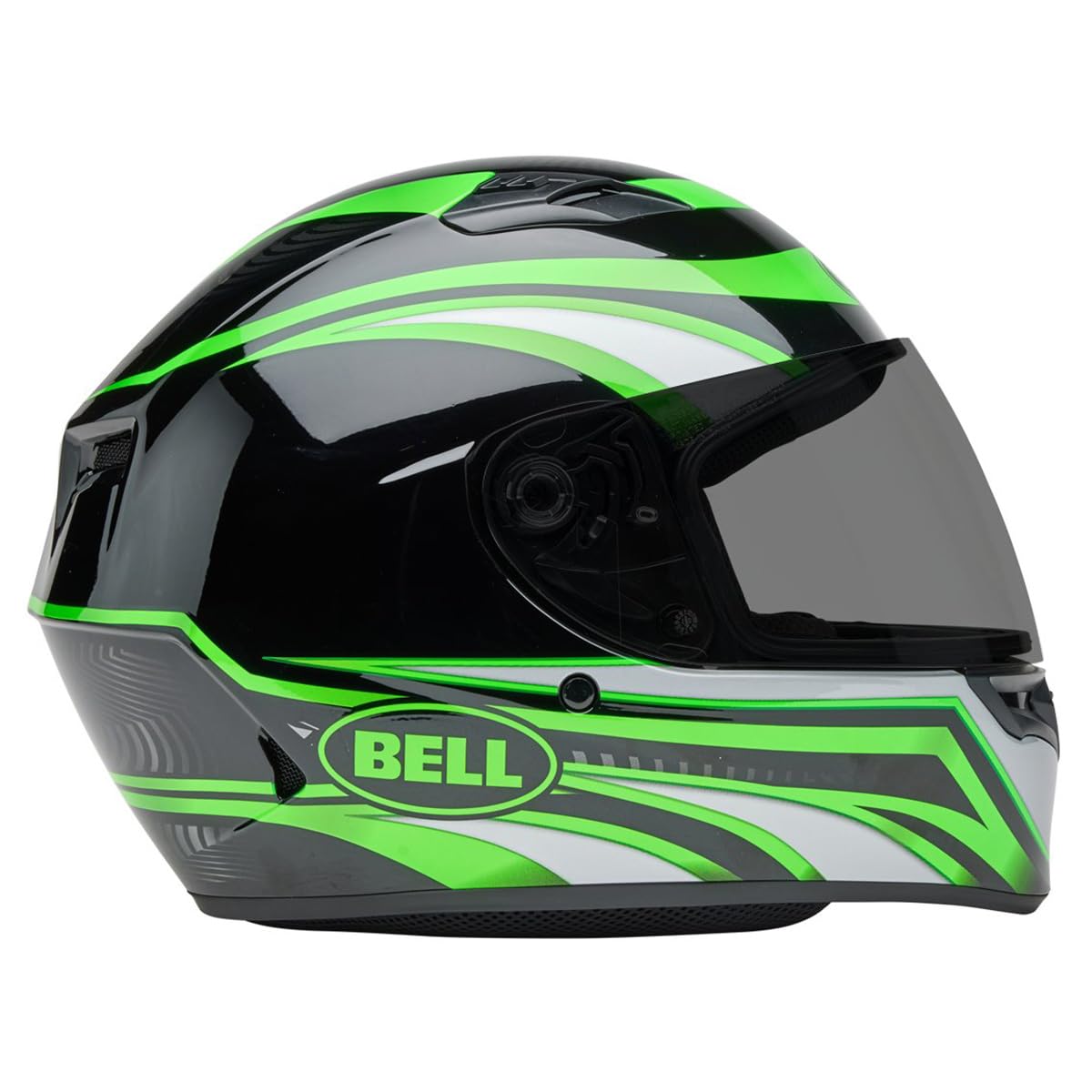 Bell Qualifier Full-Face Motorcycle Helmet (Gloss Conduit Black/Kryptonite - Medium)