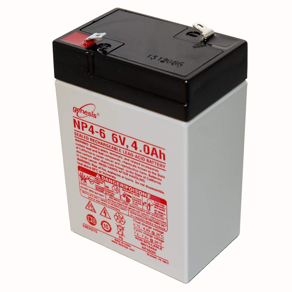 EnerSys NP4-6 6V 4Ah Sealed Lead Acid Battery - Reliable Power Solution for Various Applications