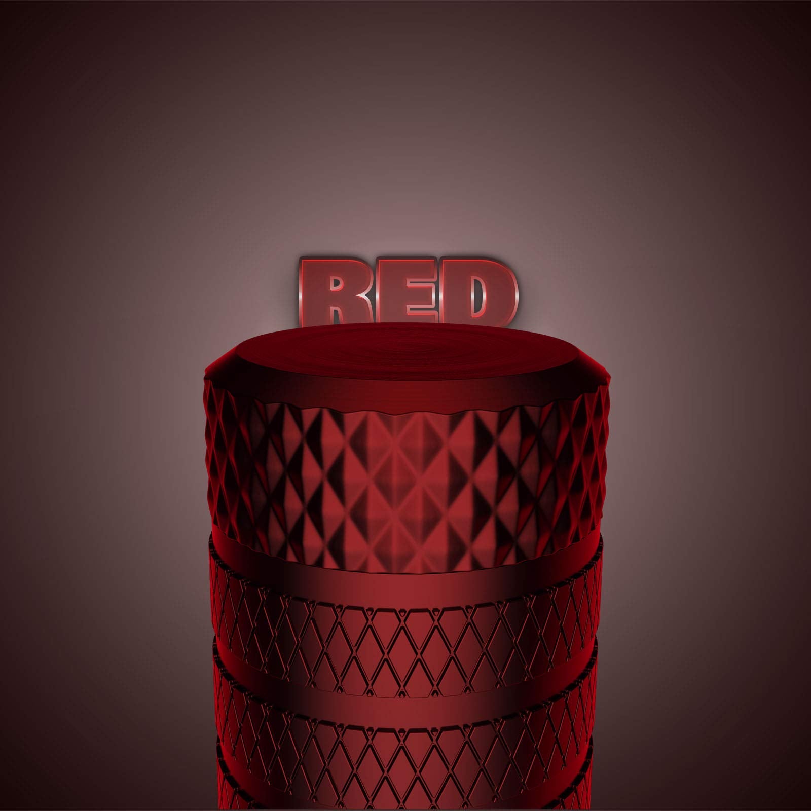 Ckauto Tire Valve Stem Caps, Red, 10 Pcs/Pack, Anodized Aluminum Tire Cap Set, Corrosion Resistant, Universal Stem Covers For Ca