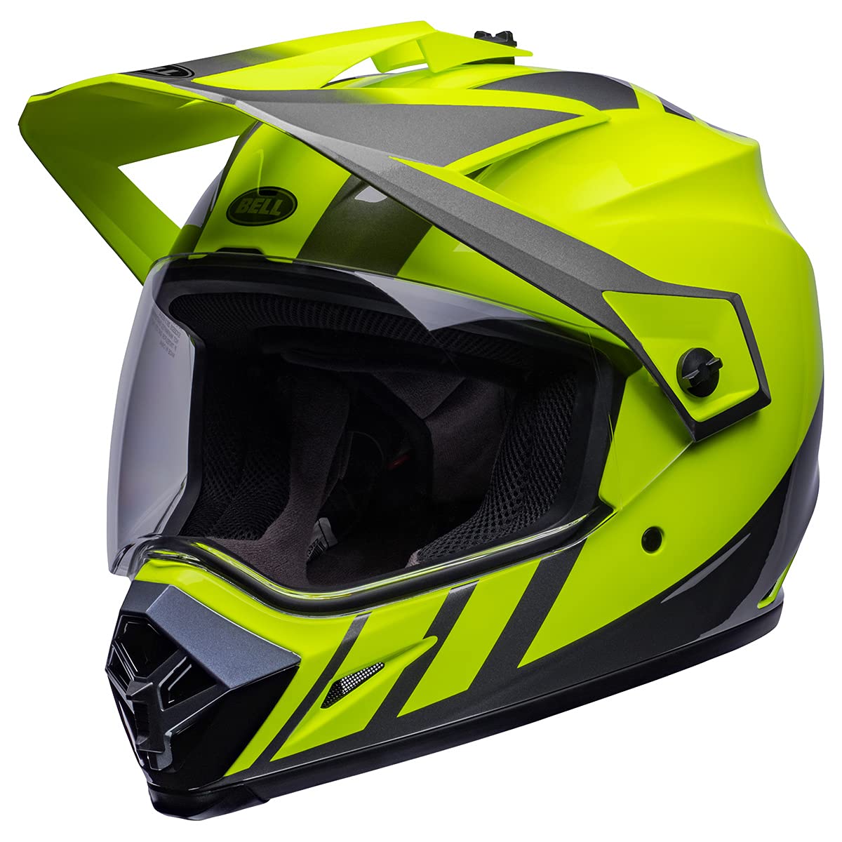 Bell Mx-9 Adventure Mips Dirt Helmet (Dash Hi-Viz Yellow/Gray - Xx-Large)