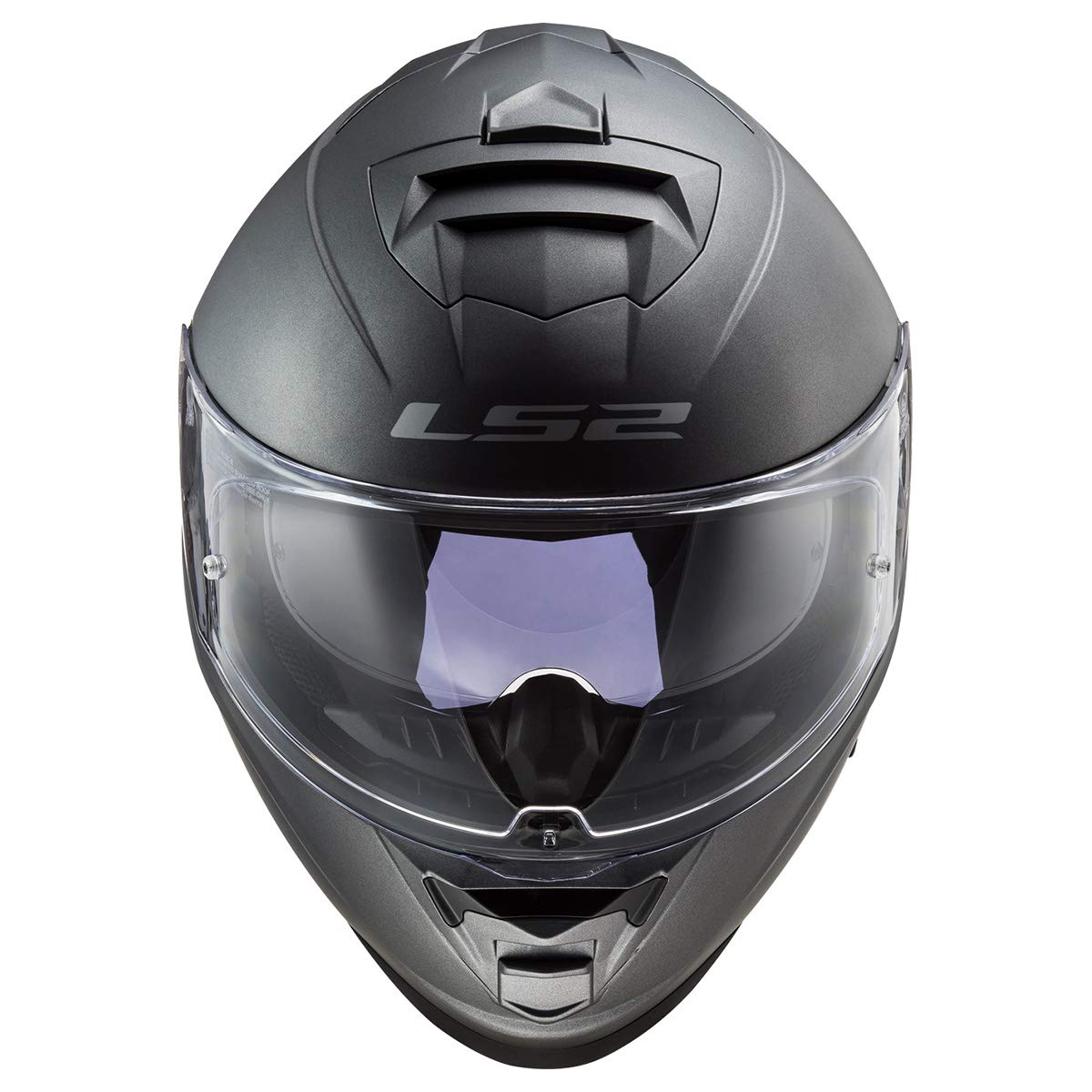 Ls2 Helmets Assault Full Face Motorcycle Helmet W/Sunshield (Matte Titanium - X-Small)