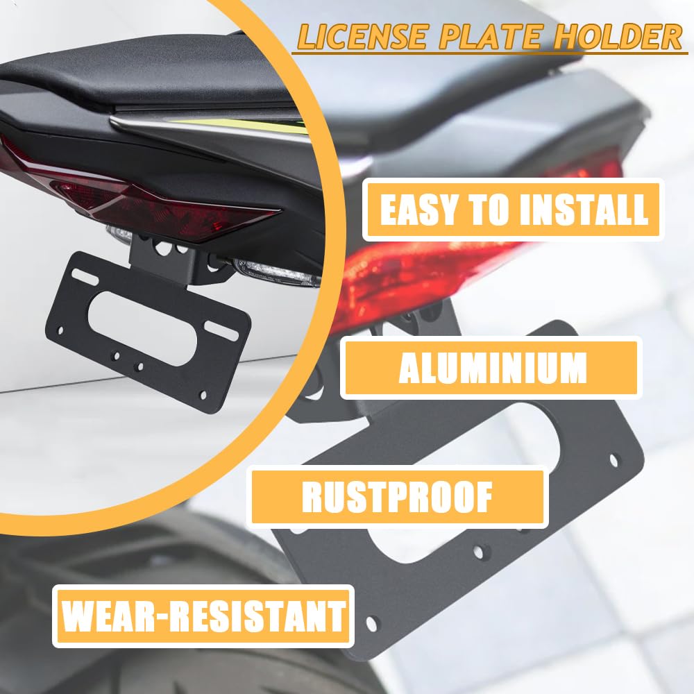 Rearace Motorcycle Fender Eliminator Compatible With 2024 2023 2022 2021 2020 2019 Zx-6R 636, Tail Tidy Fit For Zx-6R 636 2024 2