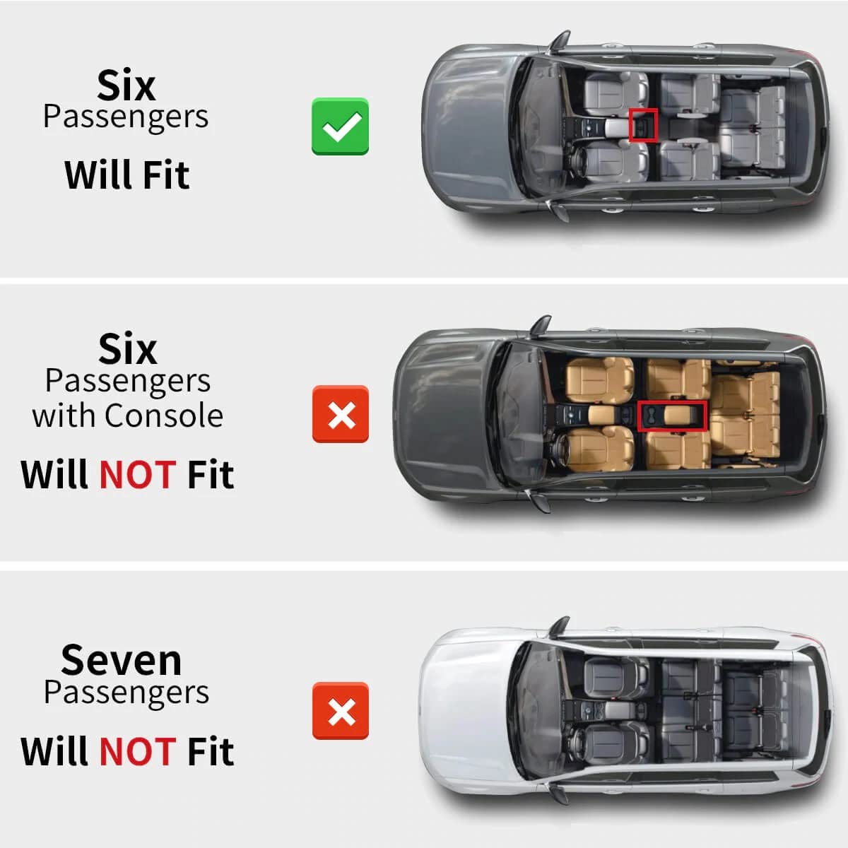LASFIT Floor Mats for Jeep Grand Cherokee L 2021-2025, Custom Fit, All Weather, Black, TPE Material, Model LL-JE, 33*22*6
