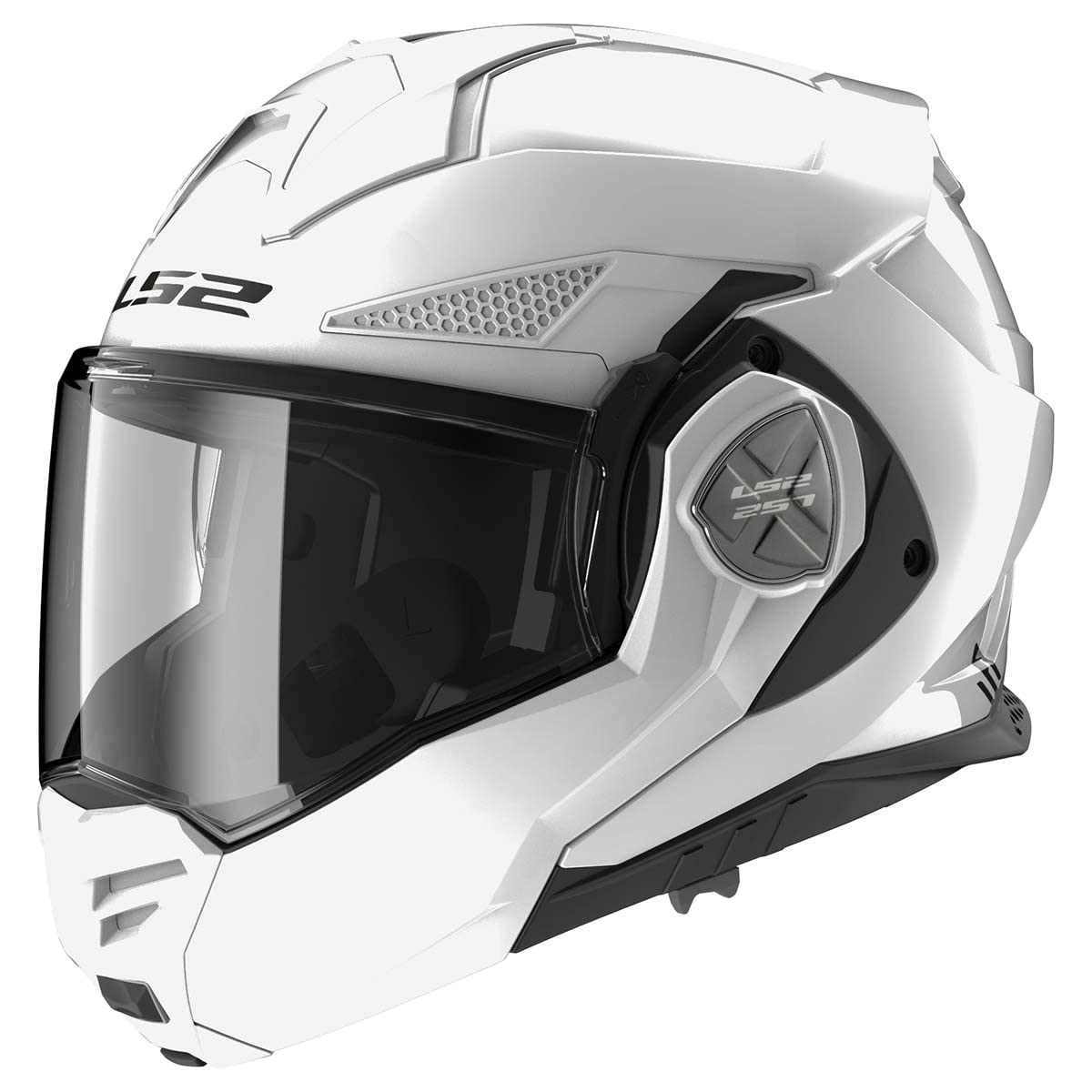 LS2 Helmets Advant X Modular Helmet (Gloss White - X-Large)