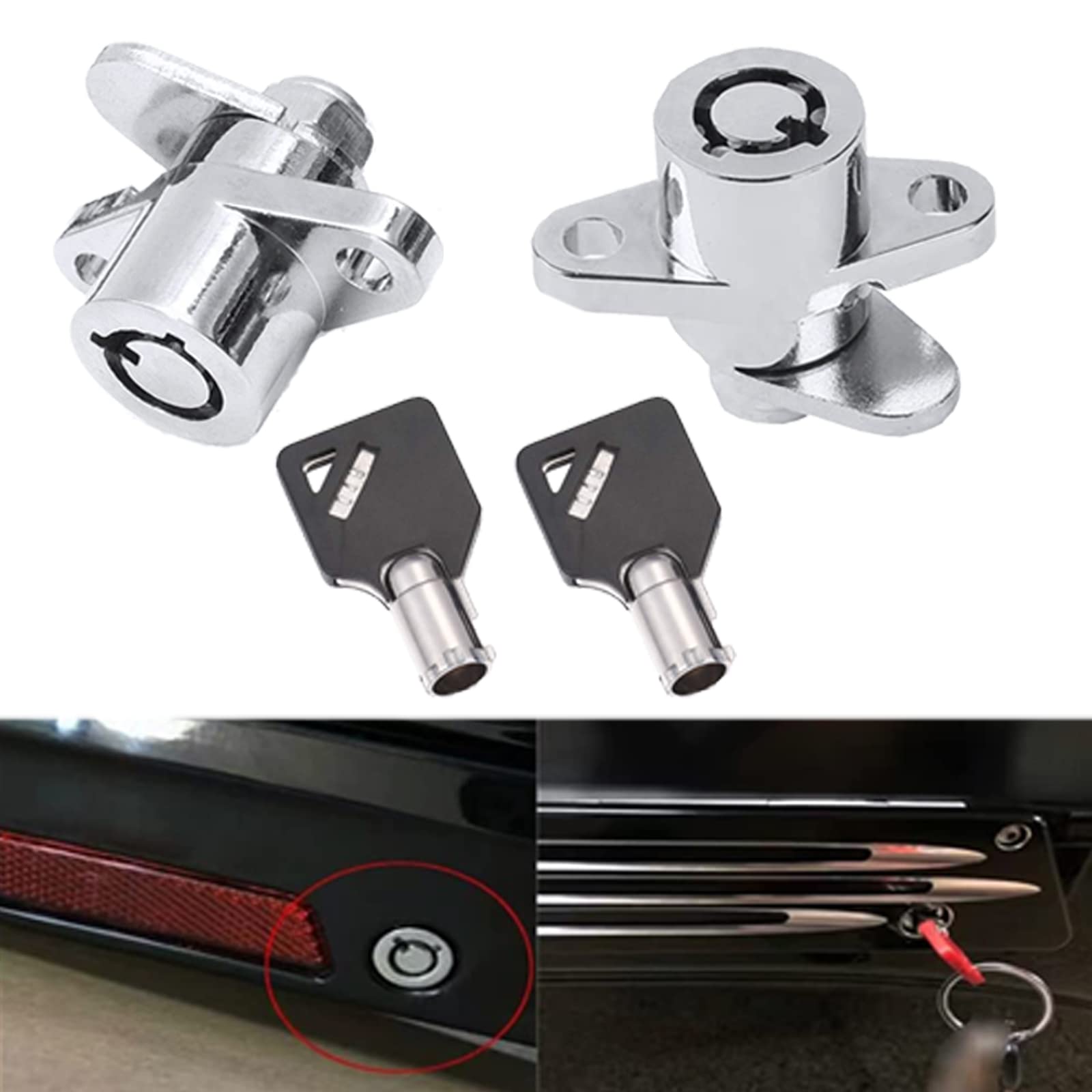 2 Keys Hard Saddlebag Locks Fits For Harley Davidson Touring Electra Street Glide Road King Glide 1993-2013