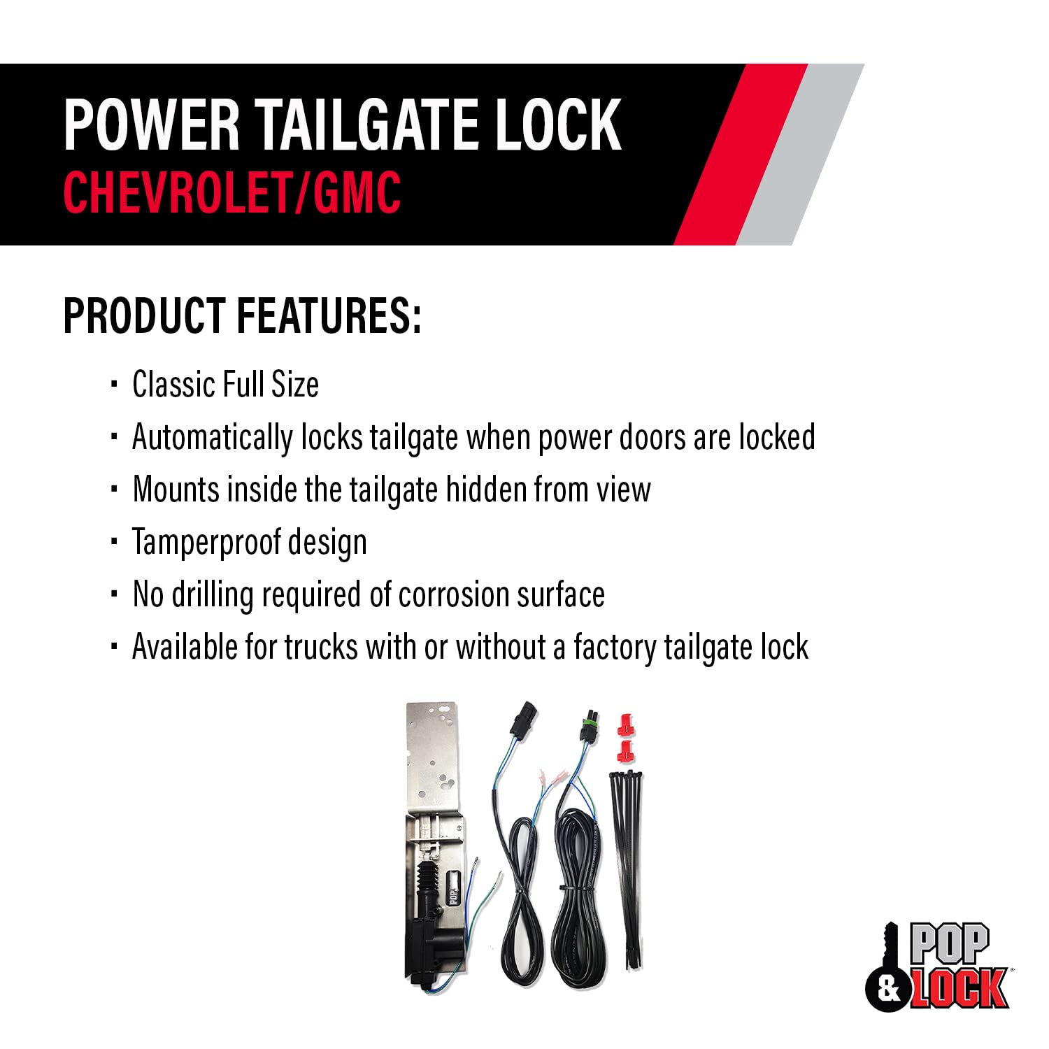 Pop & Lock Pl8110 Power Tailgate Lock For Chevy/Gmc