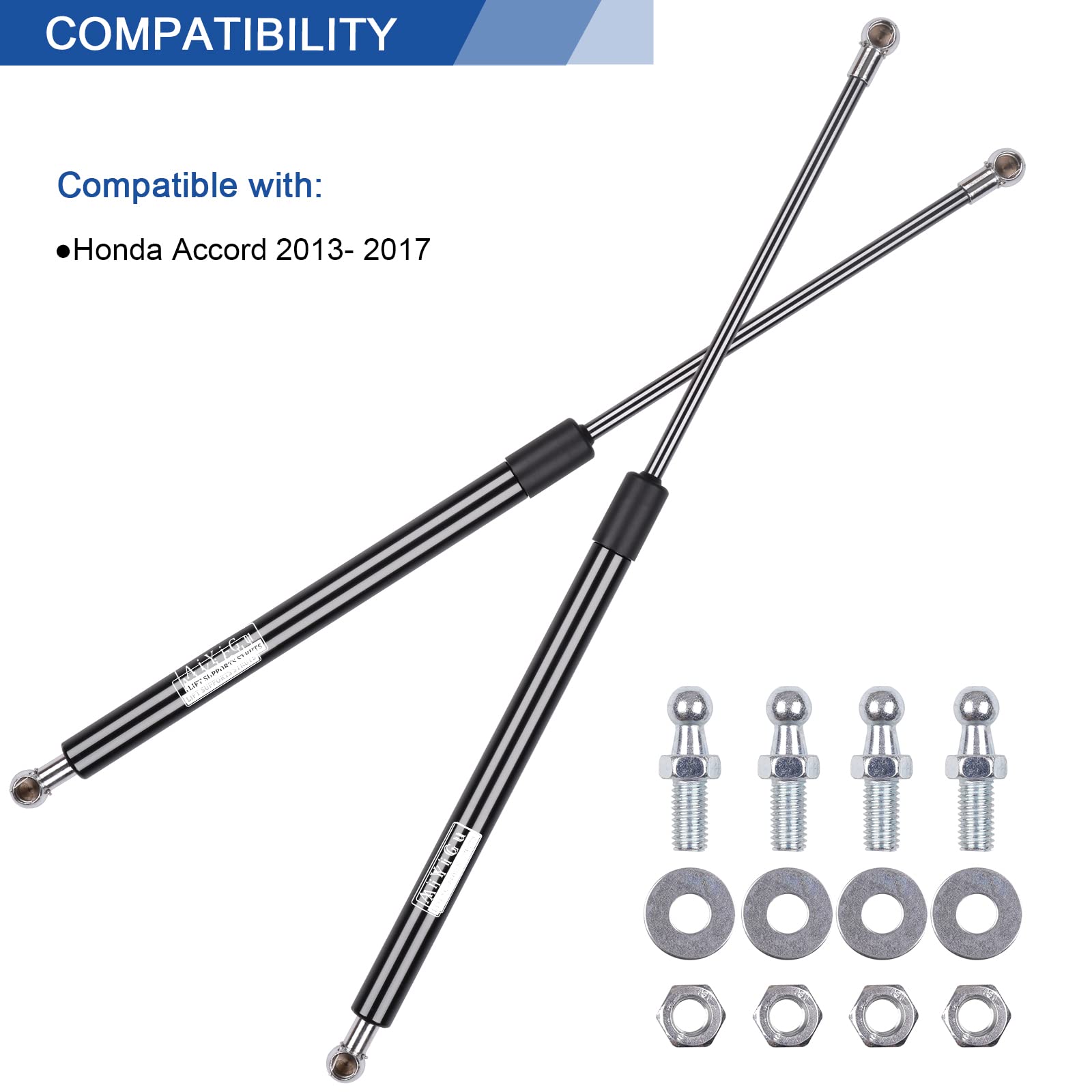AiYiGu Front Hood Struts Shocks Lift Supports Gas Springs 7090 Compatible with Honda Accord 2013 2014 2015 2016 2017, Replacemen