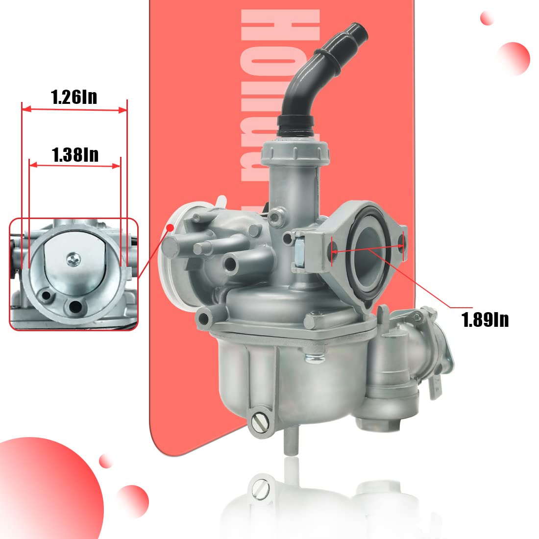 Aniro Moto TRX90 Carburetor Replacement for Honda TRX 90 EX 90EX Sportrax 1993-2006, Durable and High-Performance 16100-HP2