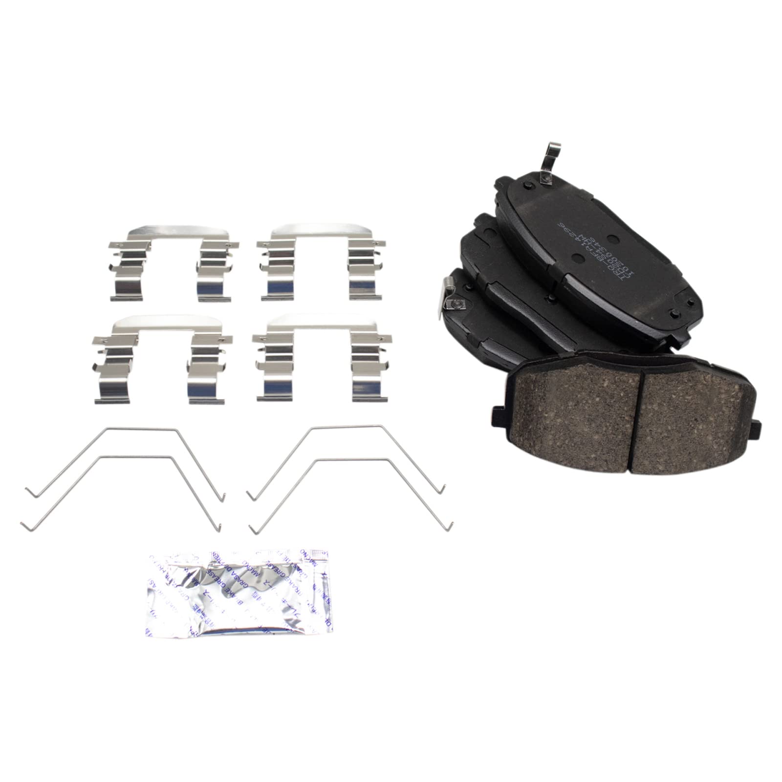 TRQ Front Brake Pads Ceramic Compatible with 2018-2020 Hyundai Elantra GT 2018-2023 Kona 2020 Kona Electric 2019-2022 Kia Forte