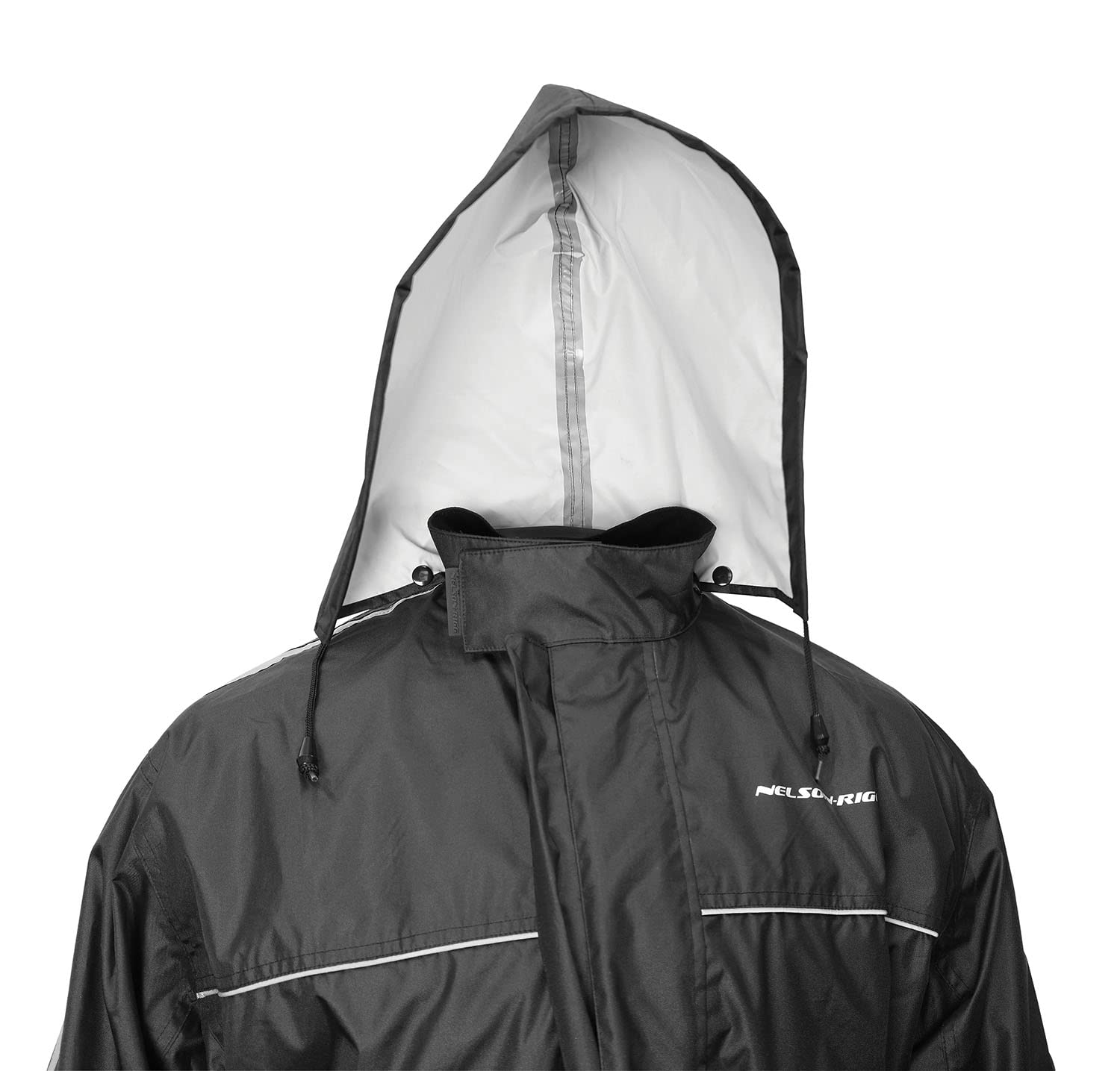 Nelson Rigg Solo Storm Rain Jacket, Waterproof, Breathable, And Packable, Black, Small