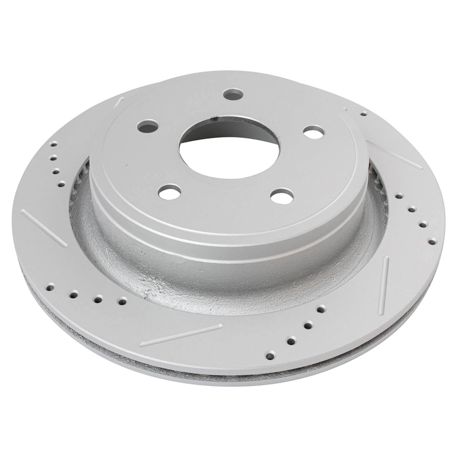 Trq Rear Performance Brake Rotor Drilled Slotted Pair Set For 2011-2018 Ram 1500 Truck / 2007-2009 Chrysler Aspen / 2004-2009 Do