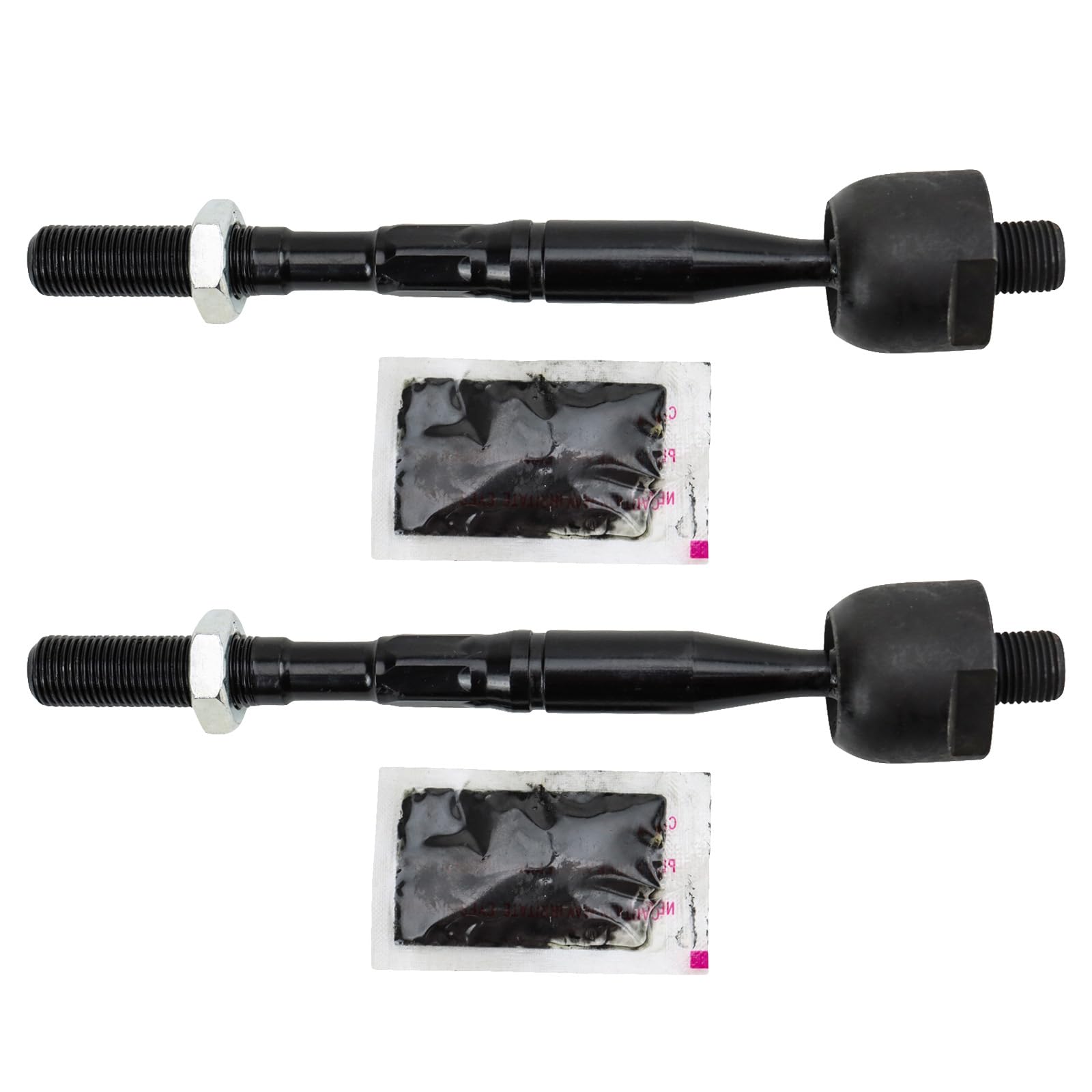 TRQ Front Inner Tie Rod Set Compatible with 2021 Lexus ES250 2019-2021 ES300h ES350 2019-2022 Toyota Avalon 2018-2022 Camry