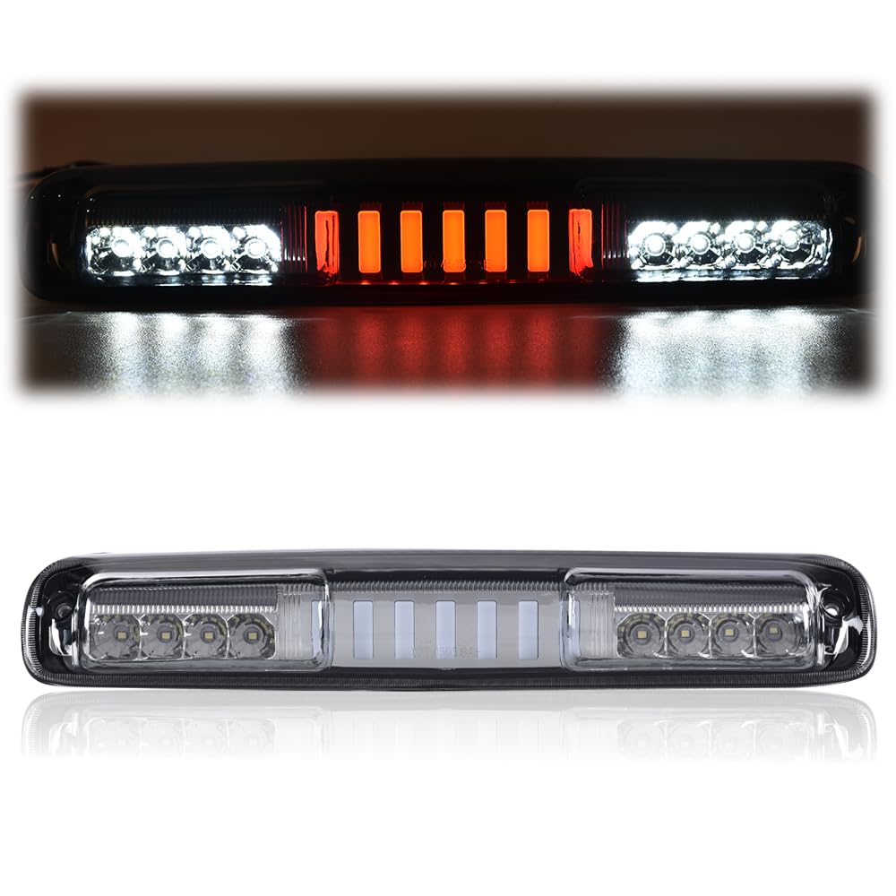 LQI LED 3rd Rear Type I Brake Light Cargo Lamp Compatible with Chevy Silverado/GMC Sierra 1500 2500 3500 & HD 1999-2007, Smoky L