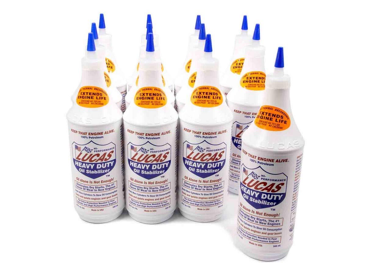Lucas Oil Lucas 10001-12Pk Heavy Duty Oil Stabilizer - 32 Oz., (Pack Of 12)