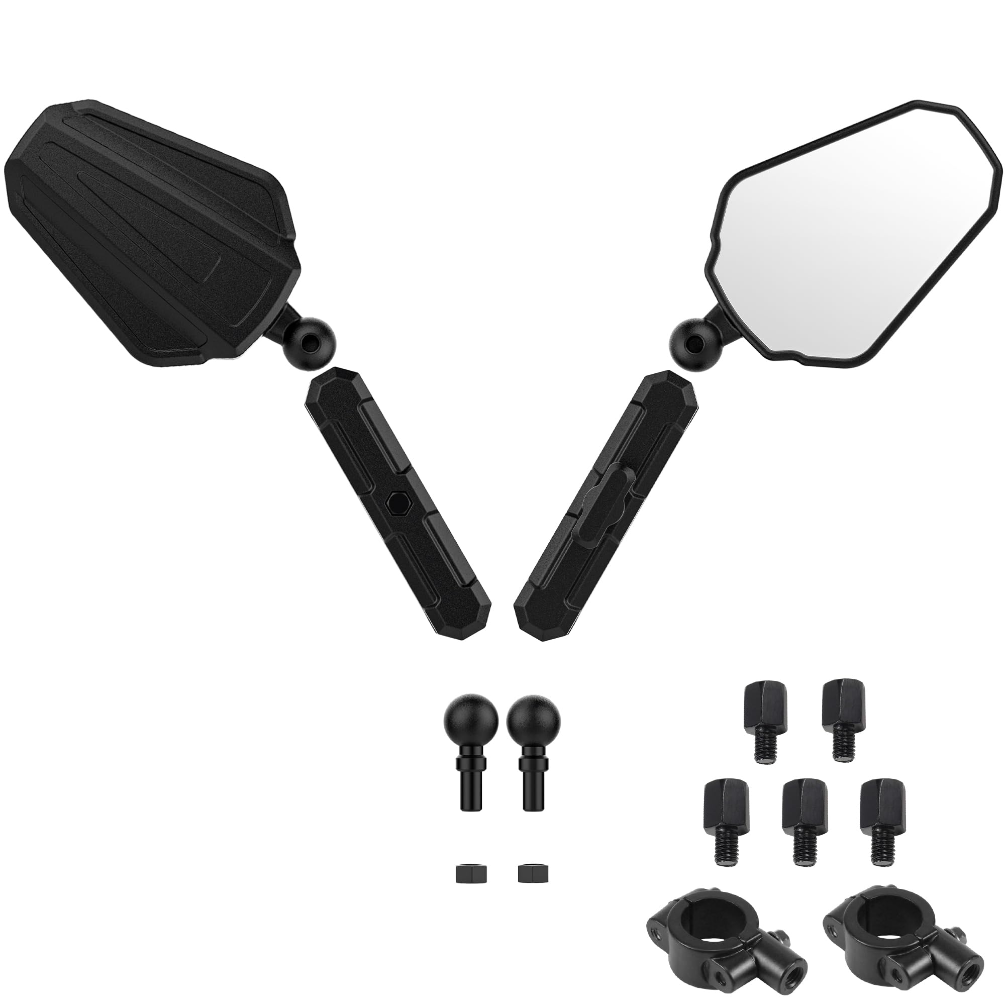 Motorcycle Mirrors,Esploratori Motorcycle Adventure Rear View Mirror Upgrade Adjustable With 7/8'' Handlebar Mount and 8/10MM Sc