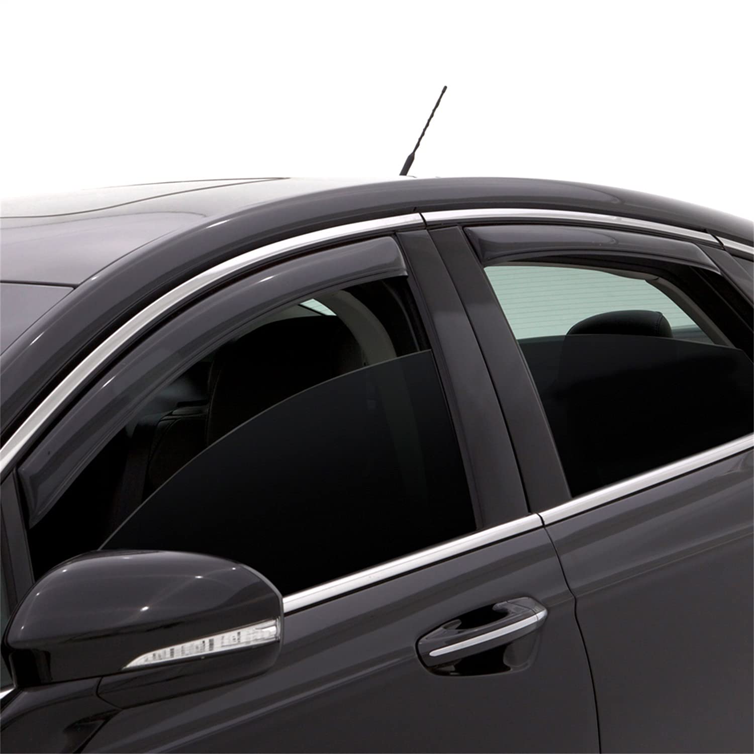 Auto Ventshade [Avs] In-Channel Rain Guards For 2011 - 2023 Chrysler 300, 4 Pcs. | Window Vent Visors - Smoke | 194432