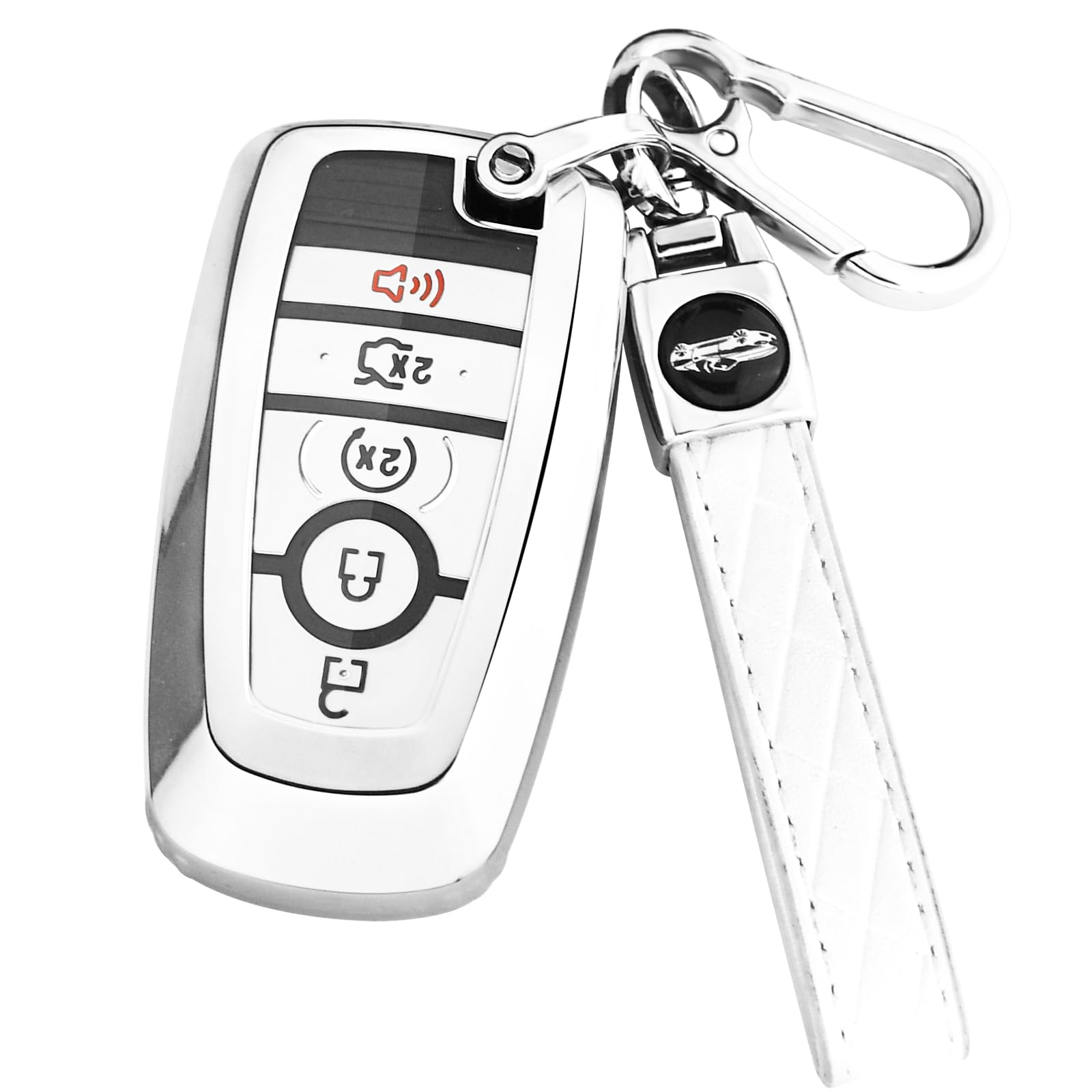 Xiyang Trade For Ford Key Fob Cover With Keychain,Key Fob Cover Case Shell For Ford Explorer Fusion Escape Edge Expedition F150