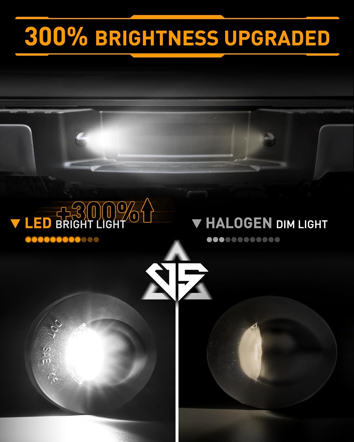 Lesauce Led License Plate Lights Tag Lights For Ford F150 F250 F350 Super Duty Ranger Pickup Explorer Bronco Excursion Expeditio