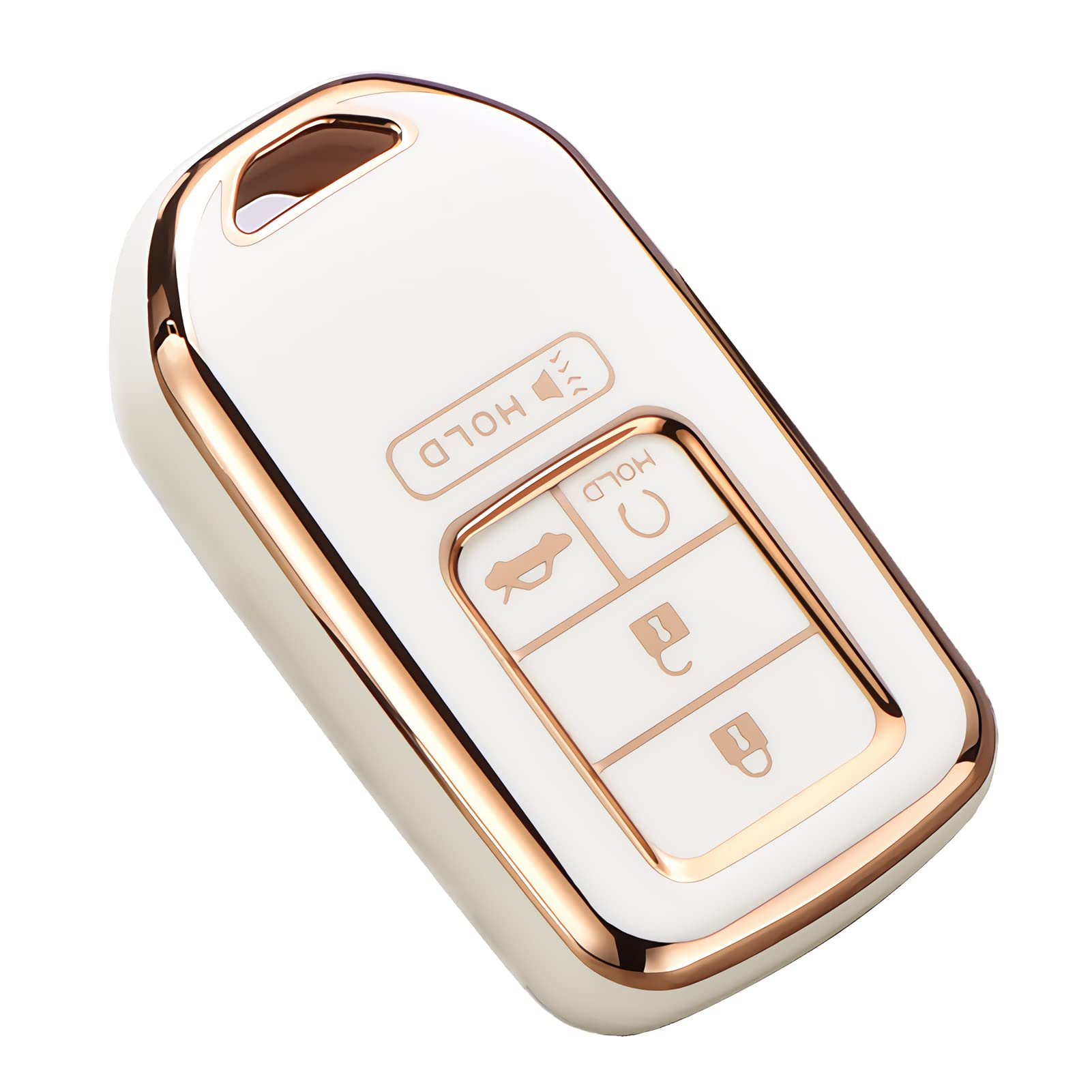 Cacacar 2016-2022 For Honda Key Fob Cover, Premium Soft Tpu Full Protection Key Fob Case For Honda Accord Civic Crv Pilot Ridgel