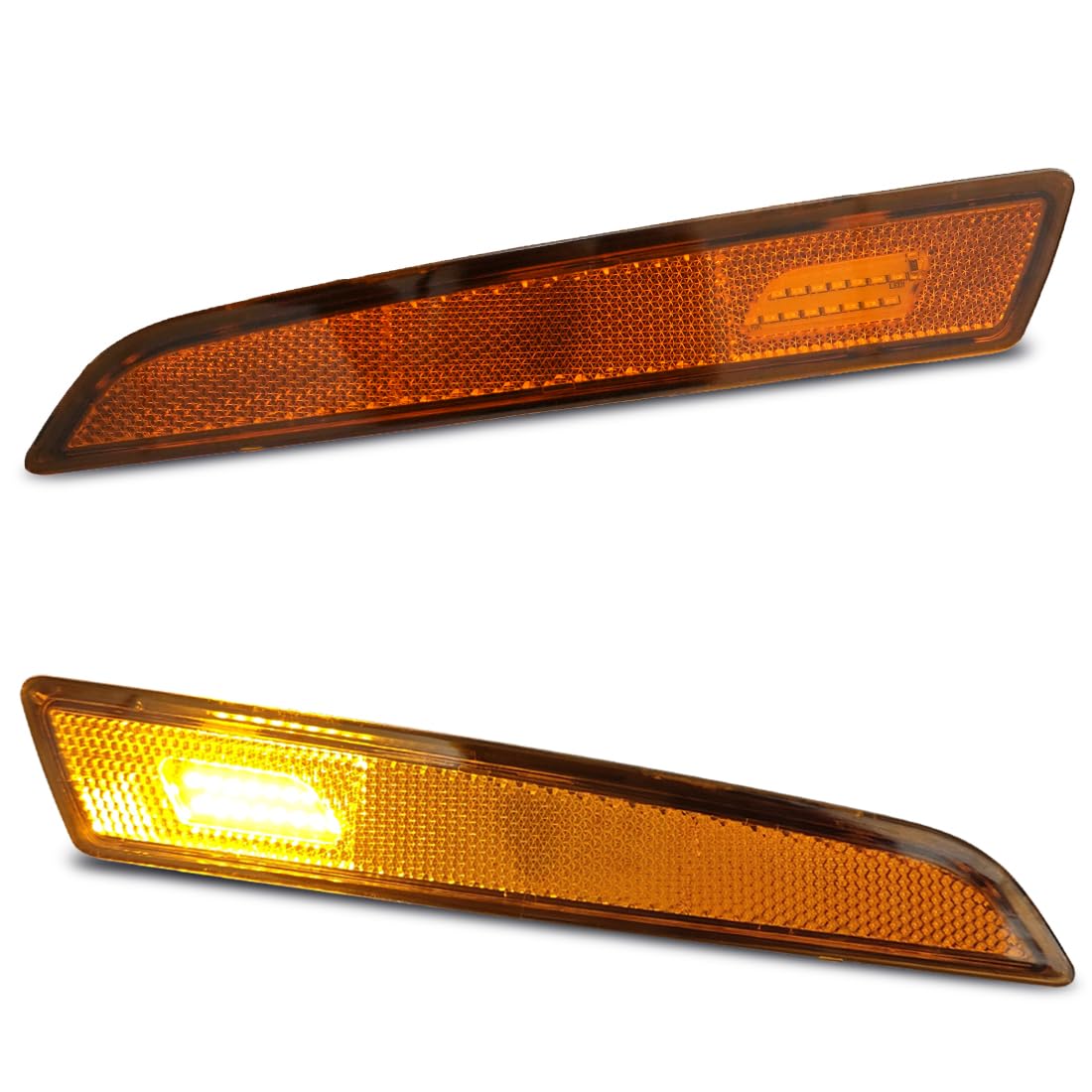 FV Pair LED Front Side marker Light for Volvo VN VNL Hood Mount 2018 up 12V (F01054-LR)