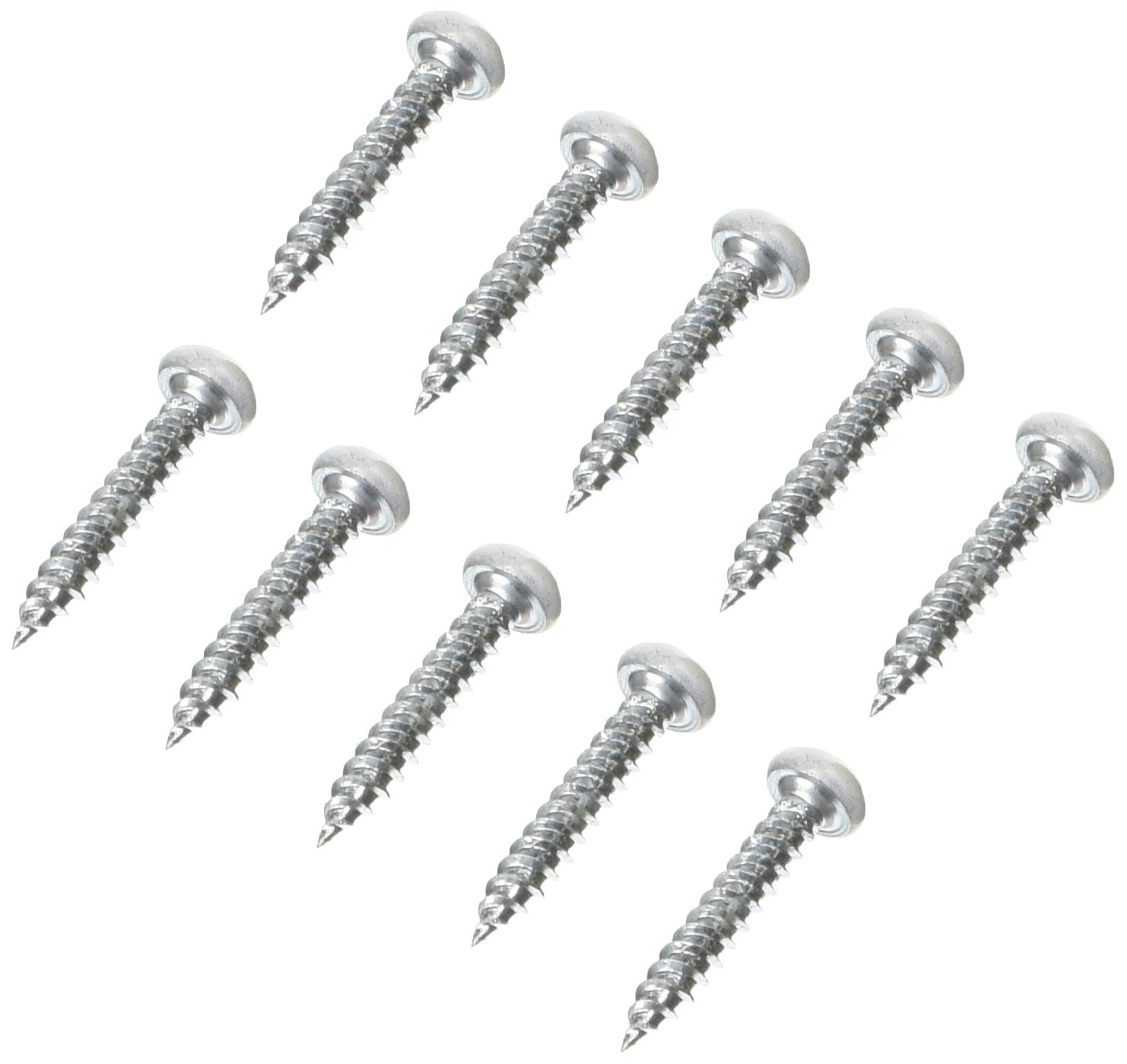 AP Products 012-PSQ500W 8X1 Polar White 1 Square Recessed Pan Head Screw, (Pack of 500)