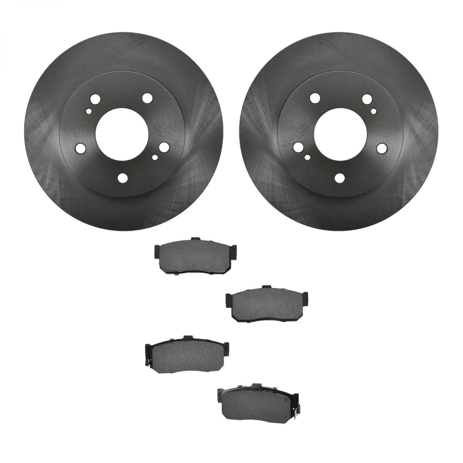 Trq Rear Brake Pad & Rotor Kit Brake Pads Brake Rotor Semi-Metallic Compatible With 1996-2001 Infiniti I30 1994-2001 Nissan Maxi