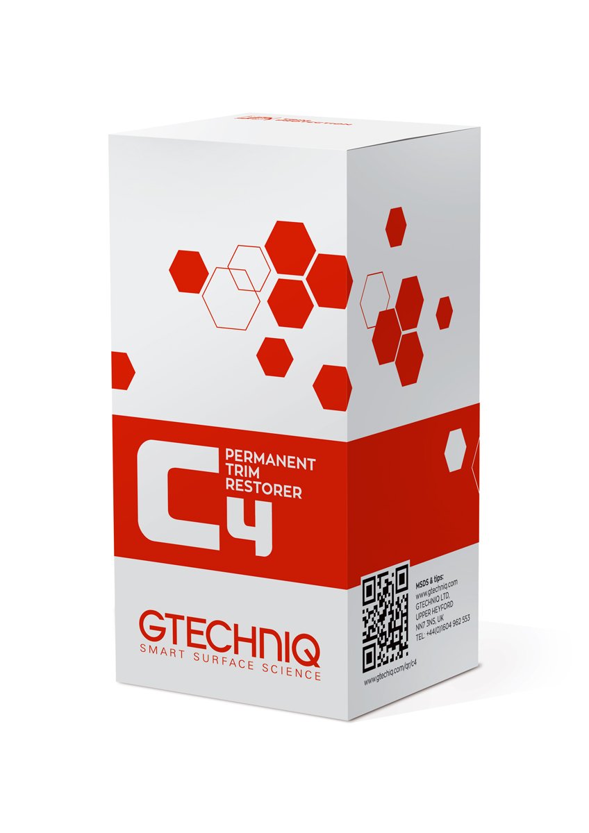 Gtechniq C4 Permanent Trim Restorer - 15ml, Restores Faded Trim, Durable Protective Coating, Optically Clear Film, Lasts Up to 2 Years