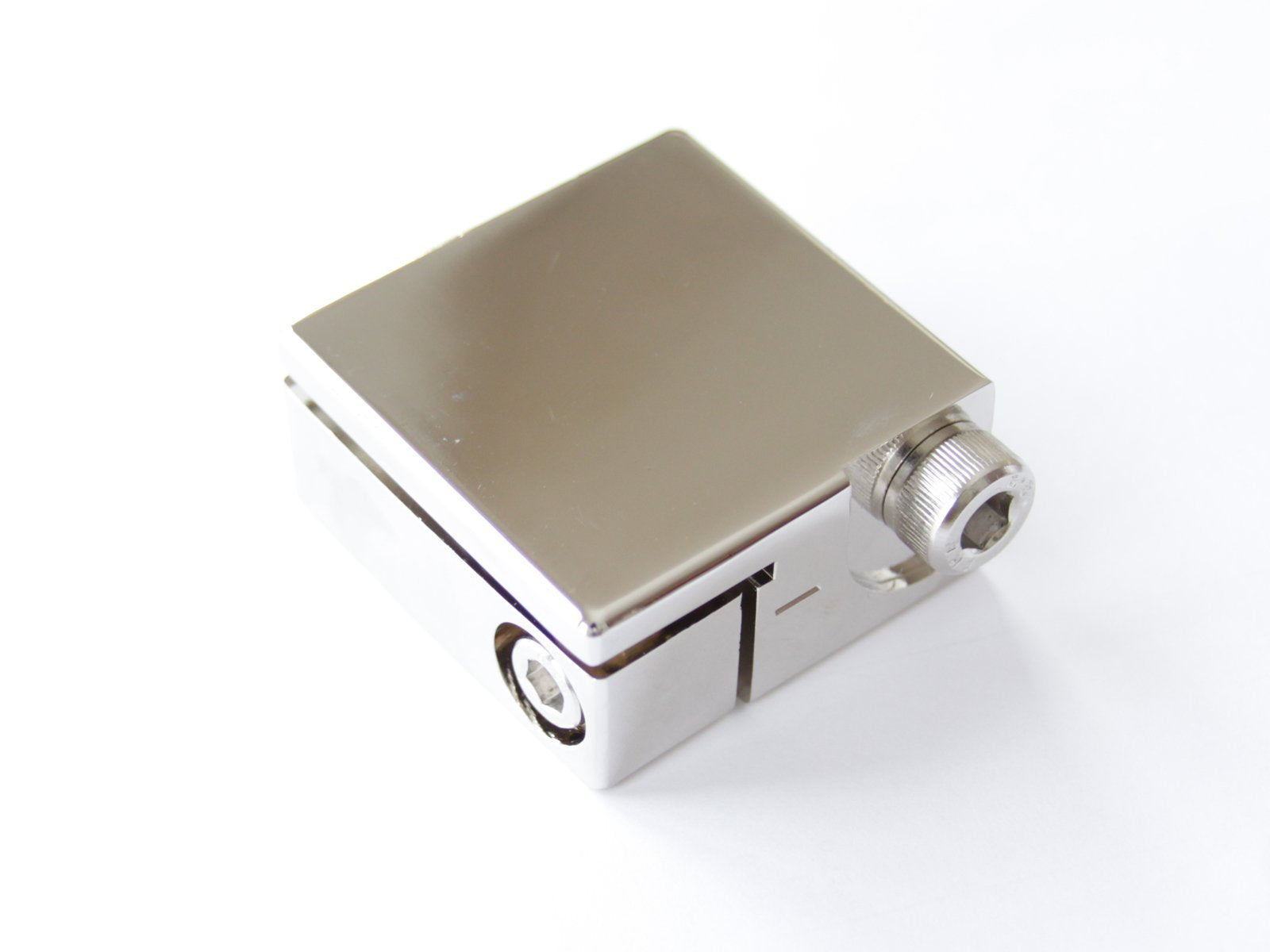 KnuKonceptz Ultimate Battery Terminal Pair, Brass, Silver, Model UBT-840PNOEM, 2.625" x 2.0" x 1.125" with OEM