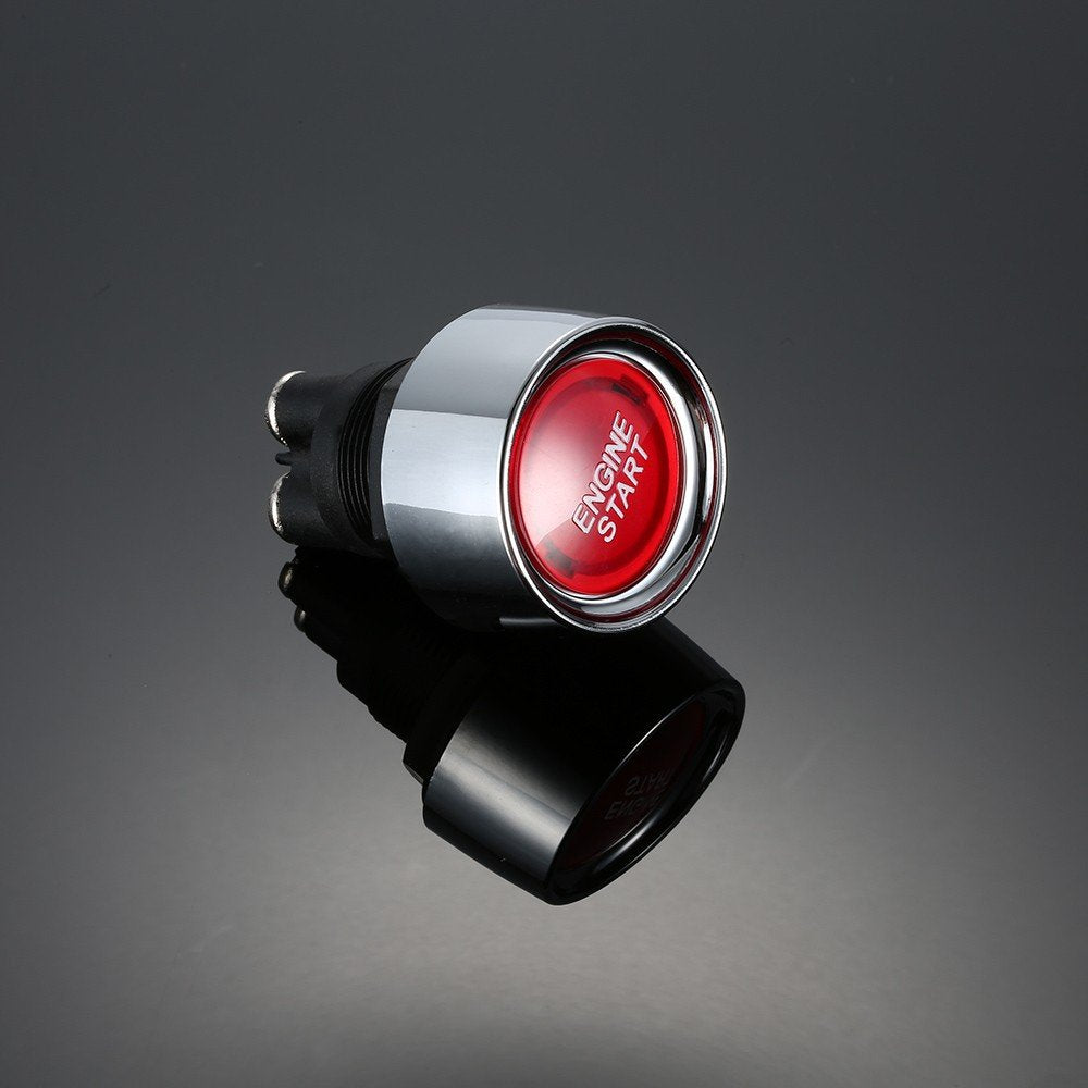 Jtron® Start Engine Button - Red 12V 50A Push Ignition Switch for Racing - Momentary Light Switch