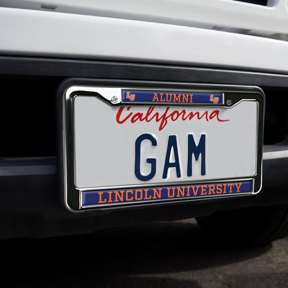 Lincoln University Alumni Full Size Standard License Plate Metal Frame