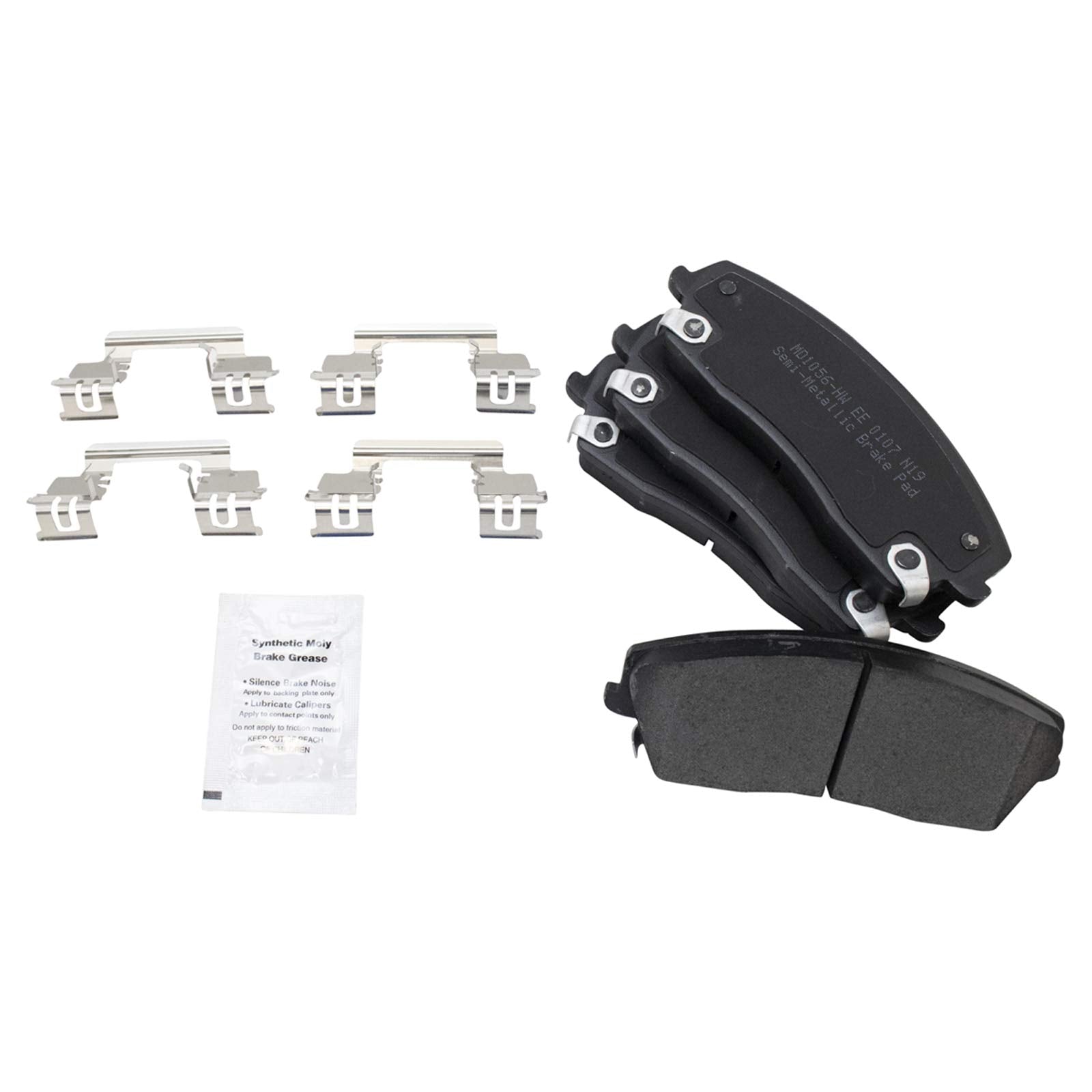 Trq Front Brake Pad & Rotor Kit Brake Pads Brake Rotor Semi-Metallic Vented Premium G-Coated Compatible With 2005-2020 Chrysler