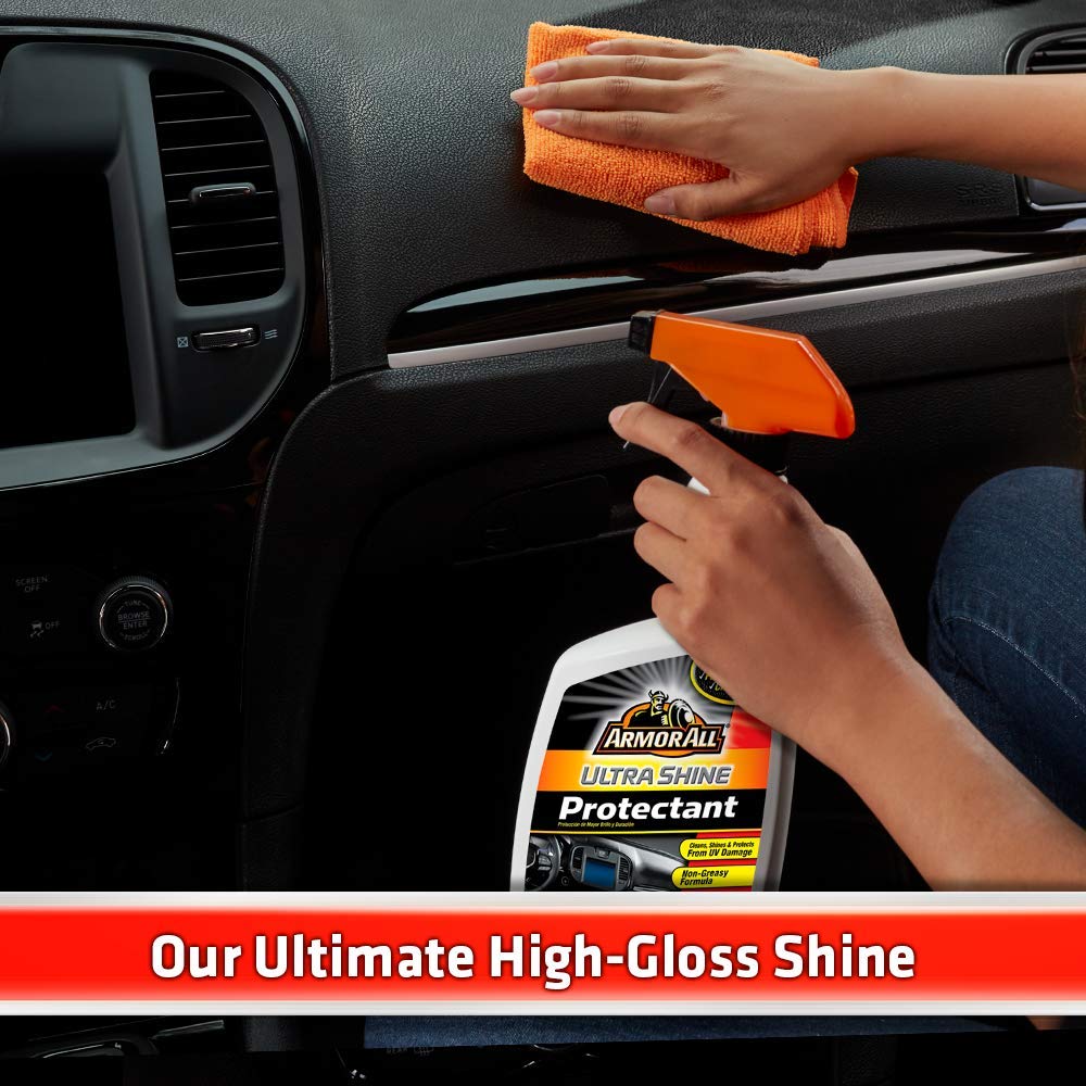 Armor All Car Cleaner And Car Protectant, Spray Bottle Cleaner And Protectant For Cars, Trucks, Motorcycles, 16 Fl Oz Each, 2 Pa