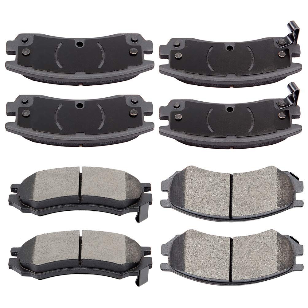Cciyu D507 D698 Front & Rear Ceramic Brake Pads Set Fit For Saturn Sc,Sc1,93-98 For Saturn Sc2,91-98 For Saturn Sl,91-98 For Sat