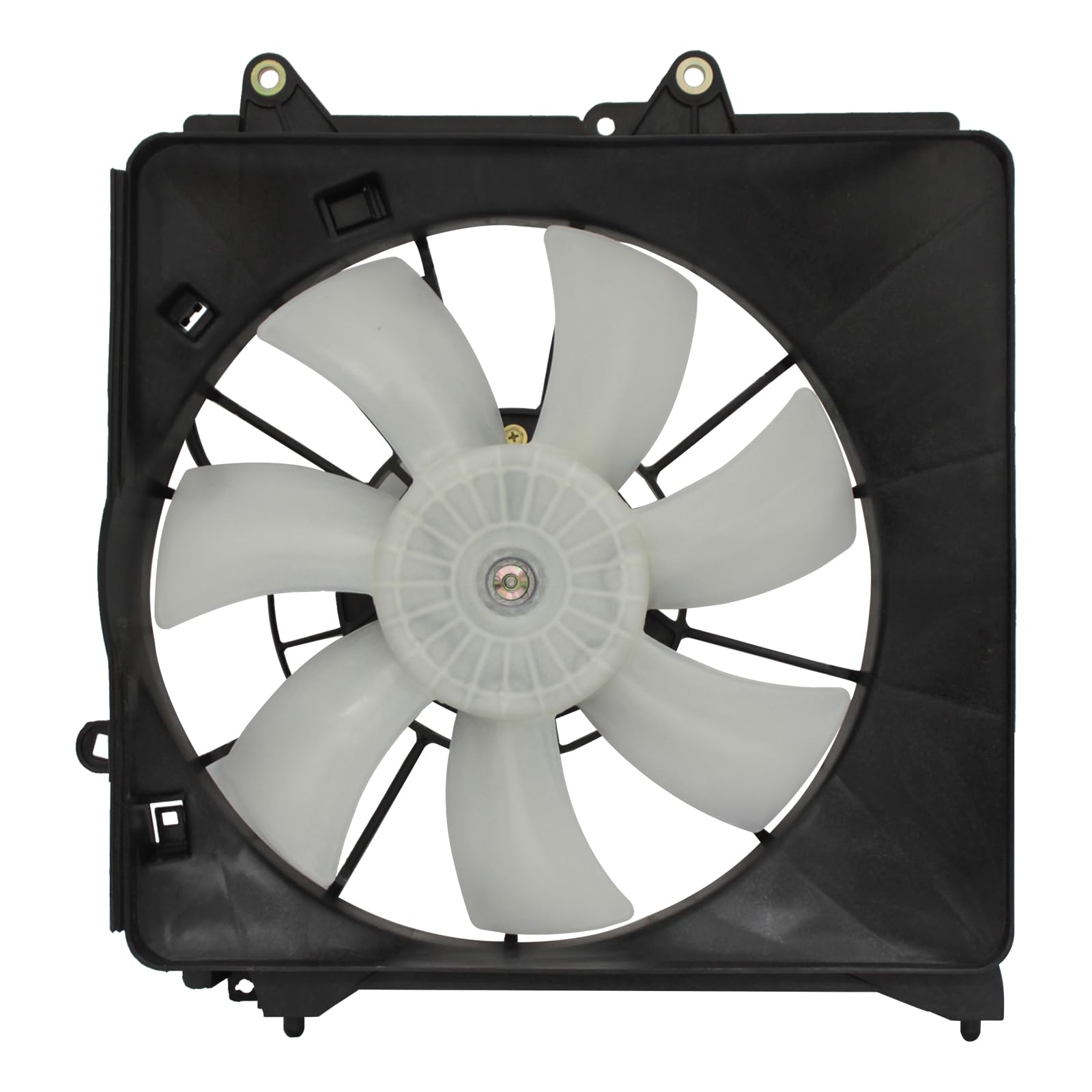 TYG Upgraded Cooling Fan Assembly for 2009-2013 Honda Fit 1.5L MT | Racing-Level OE Replacement Engine Radiator for 38611-RBB-00