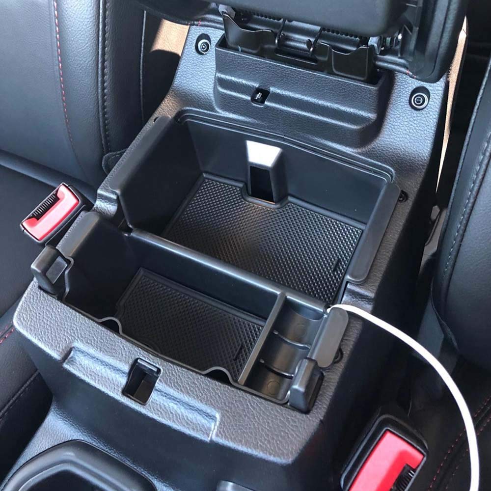 EDBETOS Center Console Organizer Tray for Jeep Wrangler JL/JLU 2018-2023 & Gladiator JT 2020-2023 - Black, High Quality ABS Material