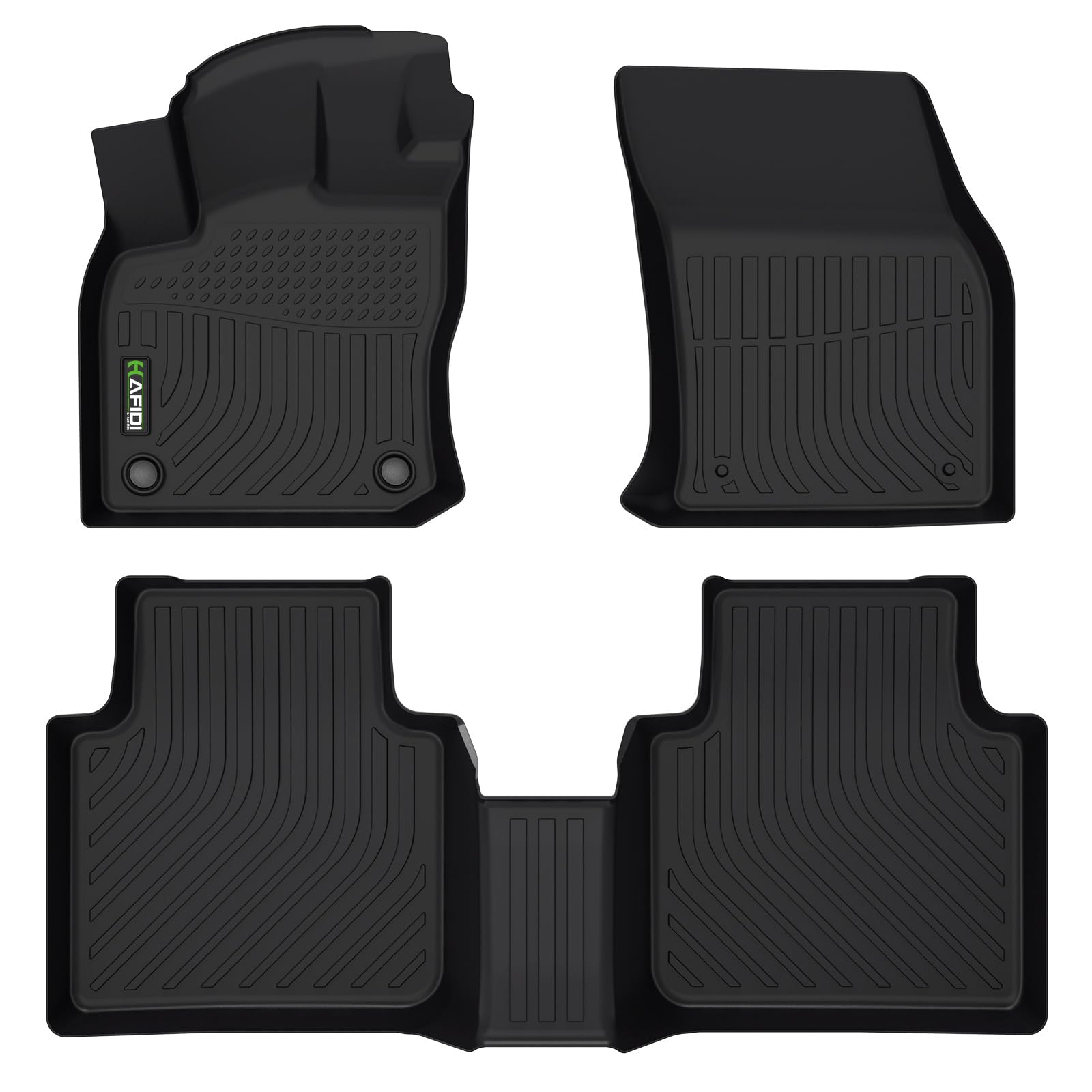 Hafidi Floor Mats Custom For Volkswagen Tiguan 2018-2023 2024 All Weather Protection Tpe Anti-Slip Automotive Floor Liners Fits 